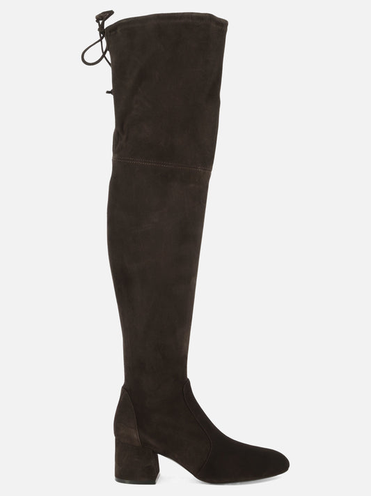 Over the knee 100% suede - 100% leather  Brown - Stuart Weitzman Women | PLP | VIETTI Online Store 

