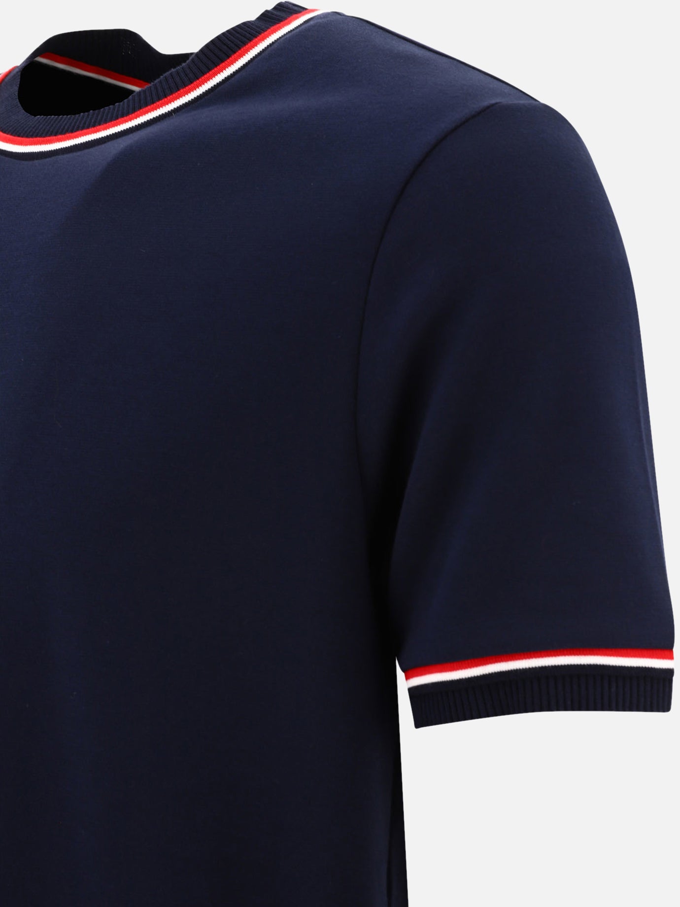 T-shirt girocollo 100% cotton  Blu - Thom Browne Uomo | PDP | VIETTI Online Store | Zoom-Modal_3
