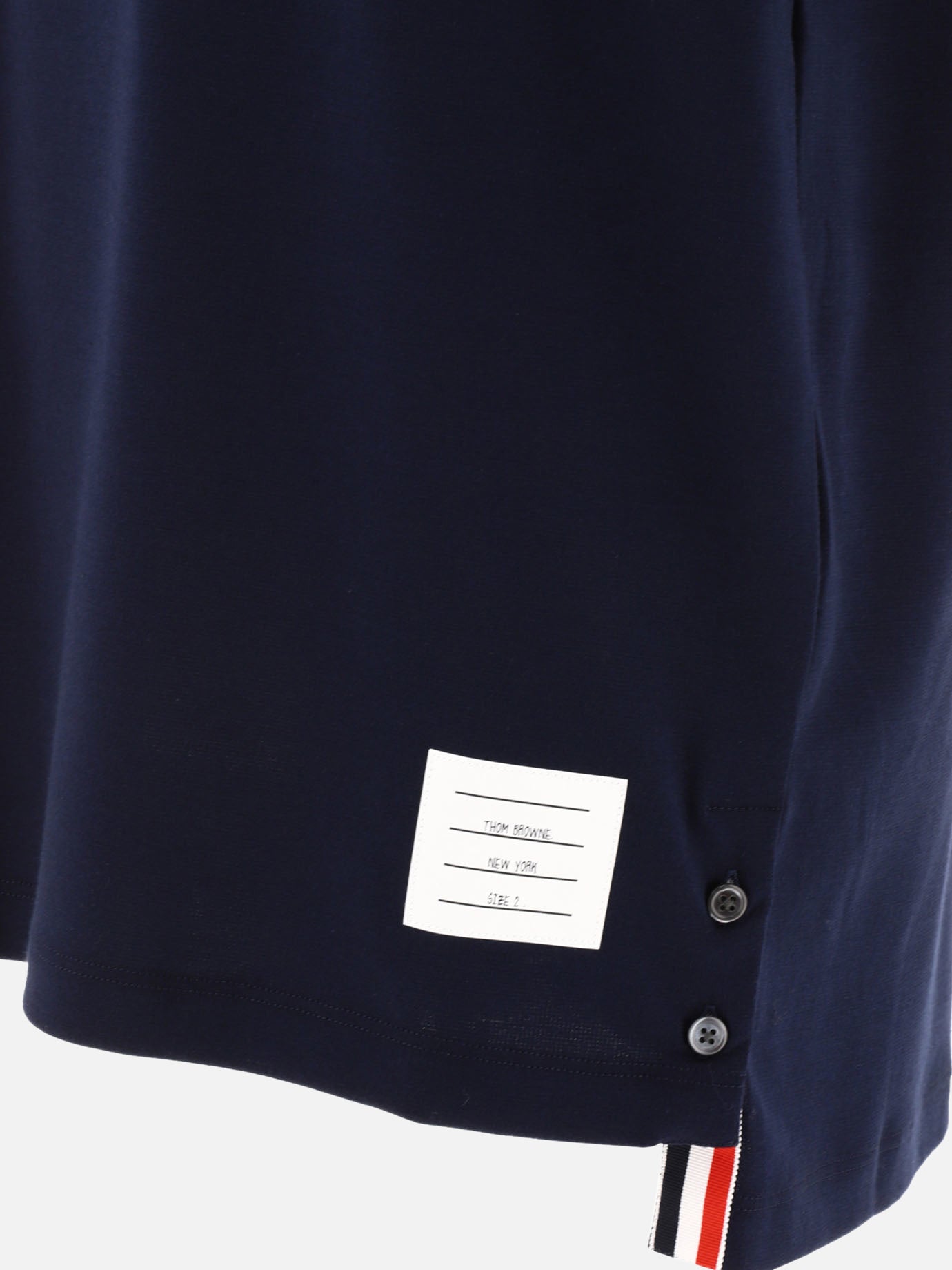 T-shirt girocollo 100% cotton  Blu - Thom Browne Uomo | PDP | VIETTI Online Store | thumbnail_4