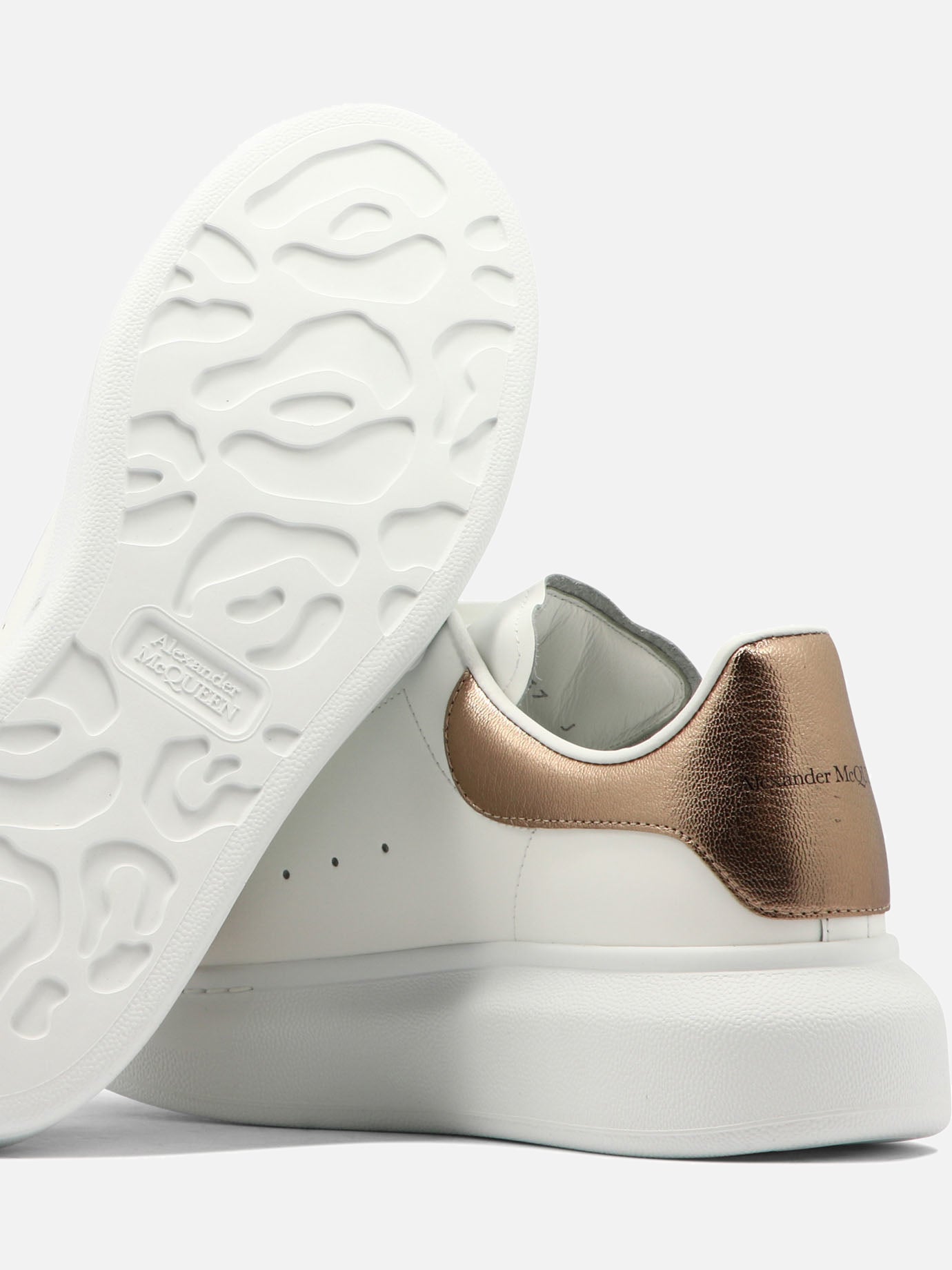 Sneaker basse 100% leather - 100% rubber  Bianco - Alexander McQueen Donna | PDP | VIETTI Online Store | thumbnail_5