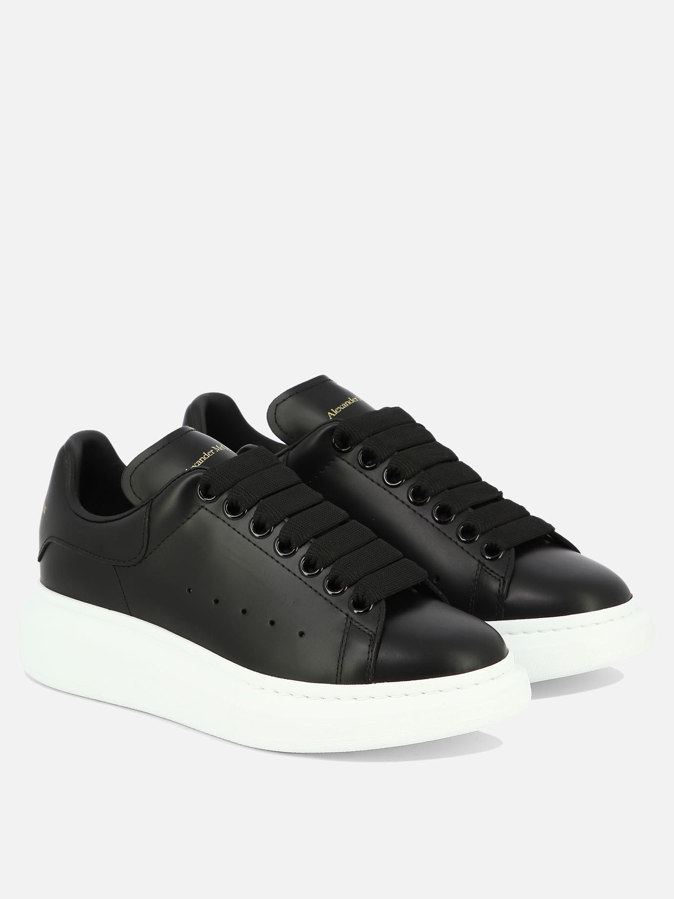 Sneaker basse 100% leather - 100% rubber  Nero - Alexander McQueen Donna | PDP | VIETTI Online Store | thumbnail_2