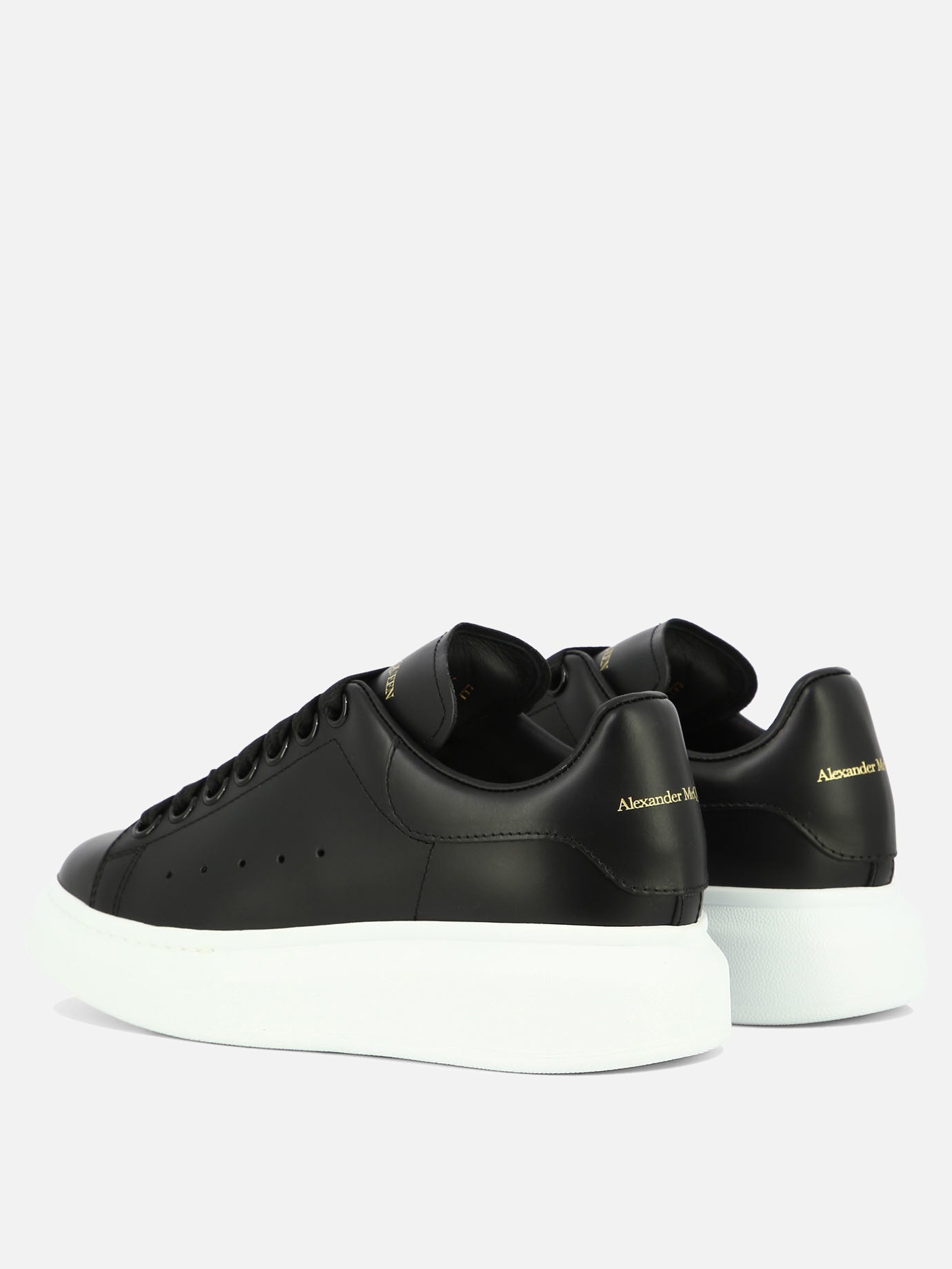 Sneaker basse 100% leather - 100% rubber  Nero - Alexander McQueen Donna | PDP | VIETTI Online Store | thumbnail_4