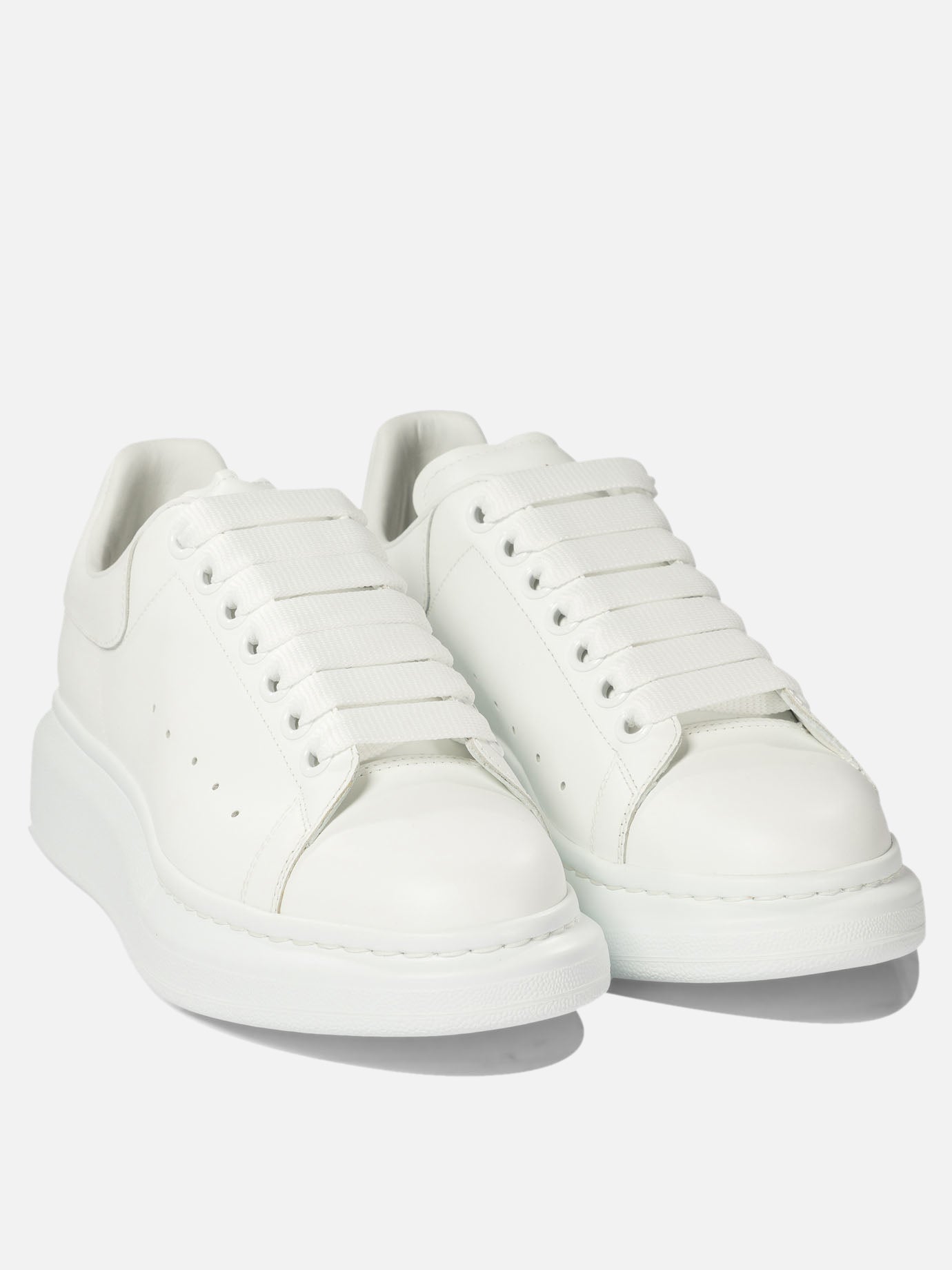Sneaker basse 100% leather - 100% rubber  Bianco - Alexander McQueen Donna | PDP | VIETTI Online Store | thumbnail