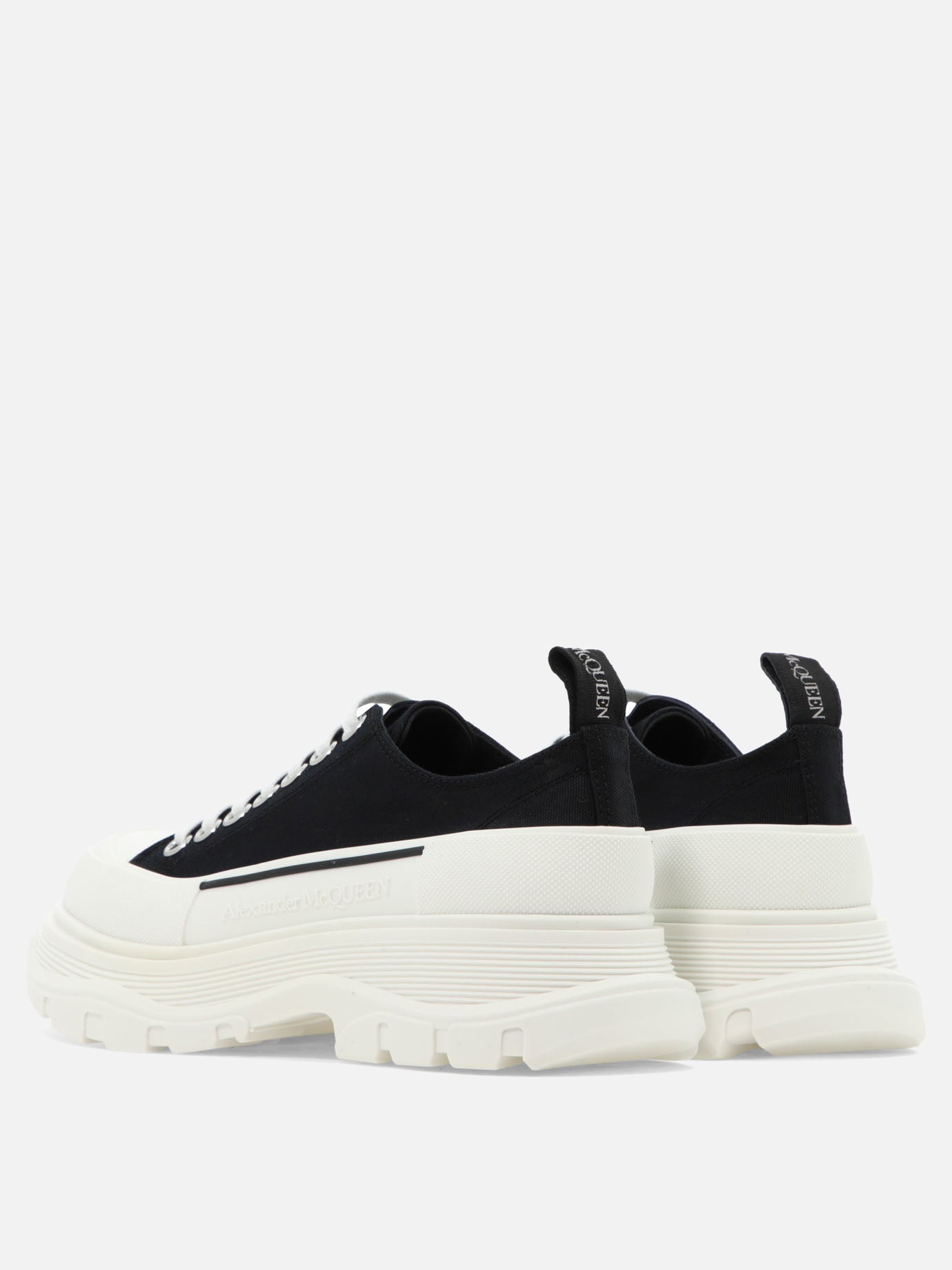 Sneaker basse 100% cotton - 100% rubber  Nero - Alexander McQueen Donna | PDP | VIETTI Online Store | Zoom-Modal_4

