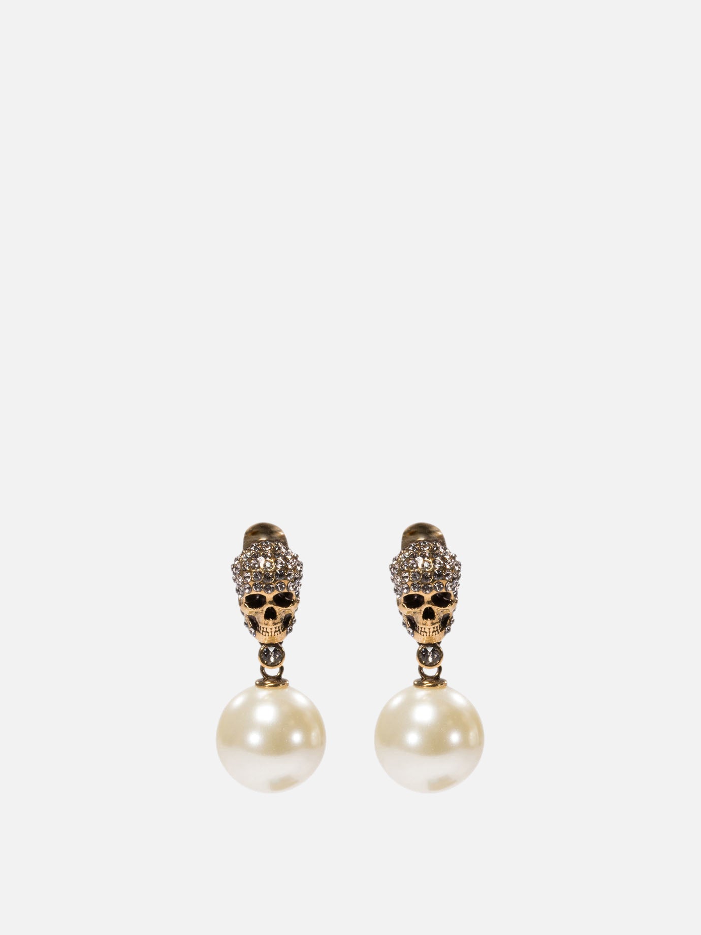 Vietti Alexander McQueen Orecchini "Pearl Skull"