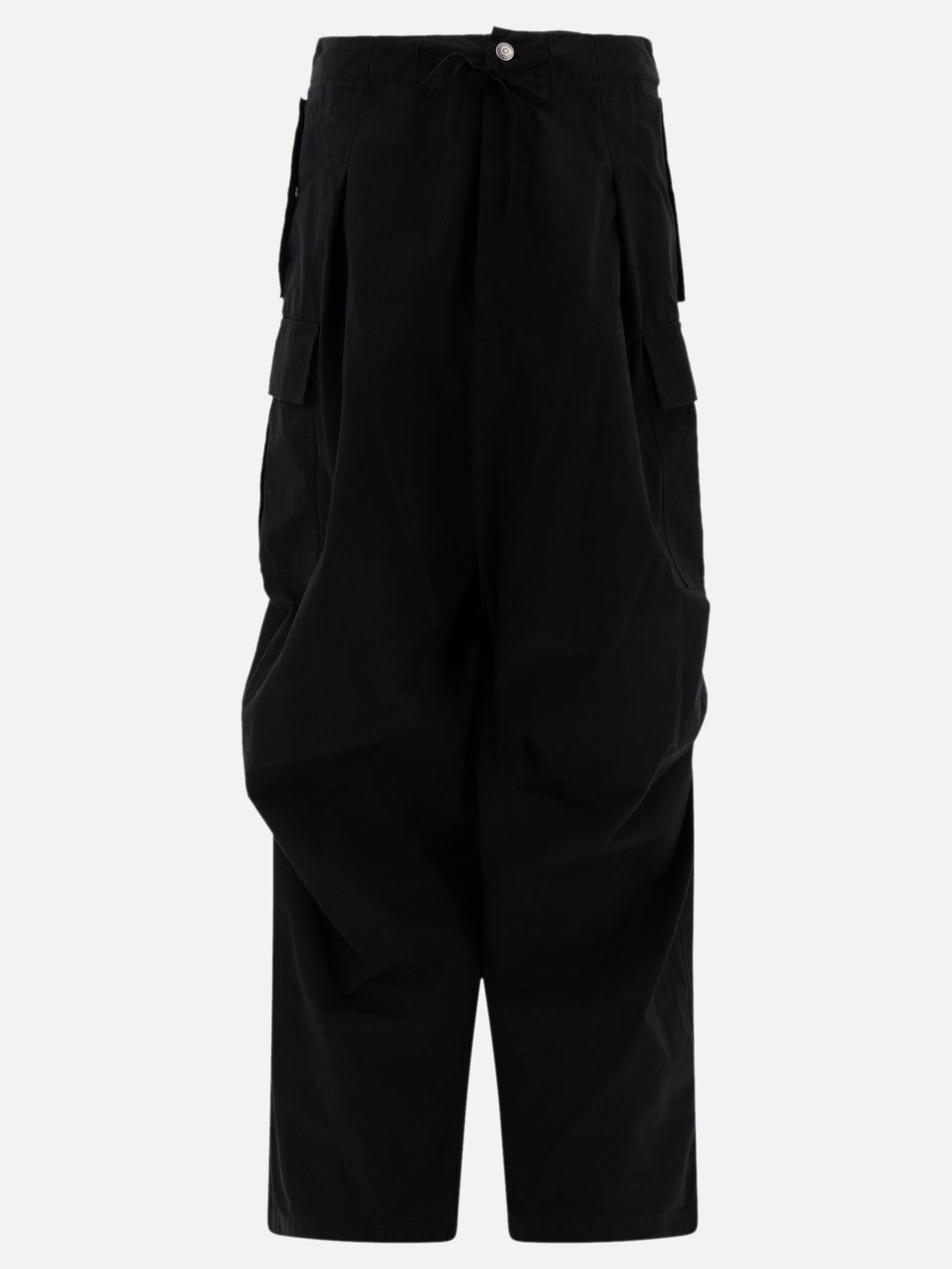 Pleated cargo trousers