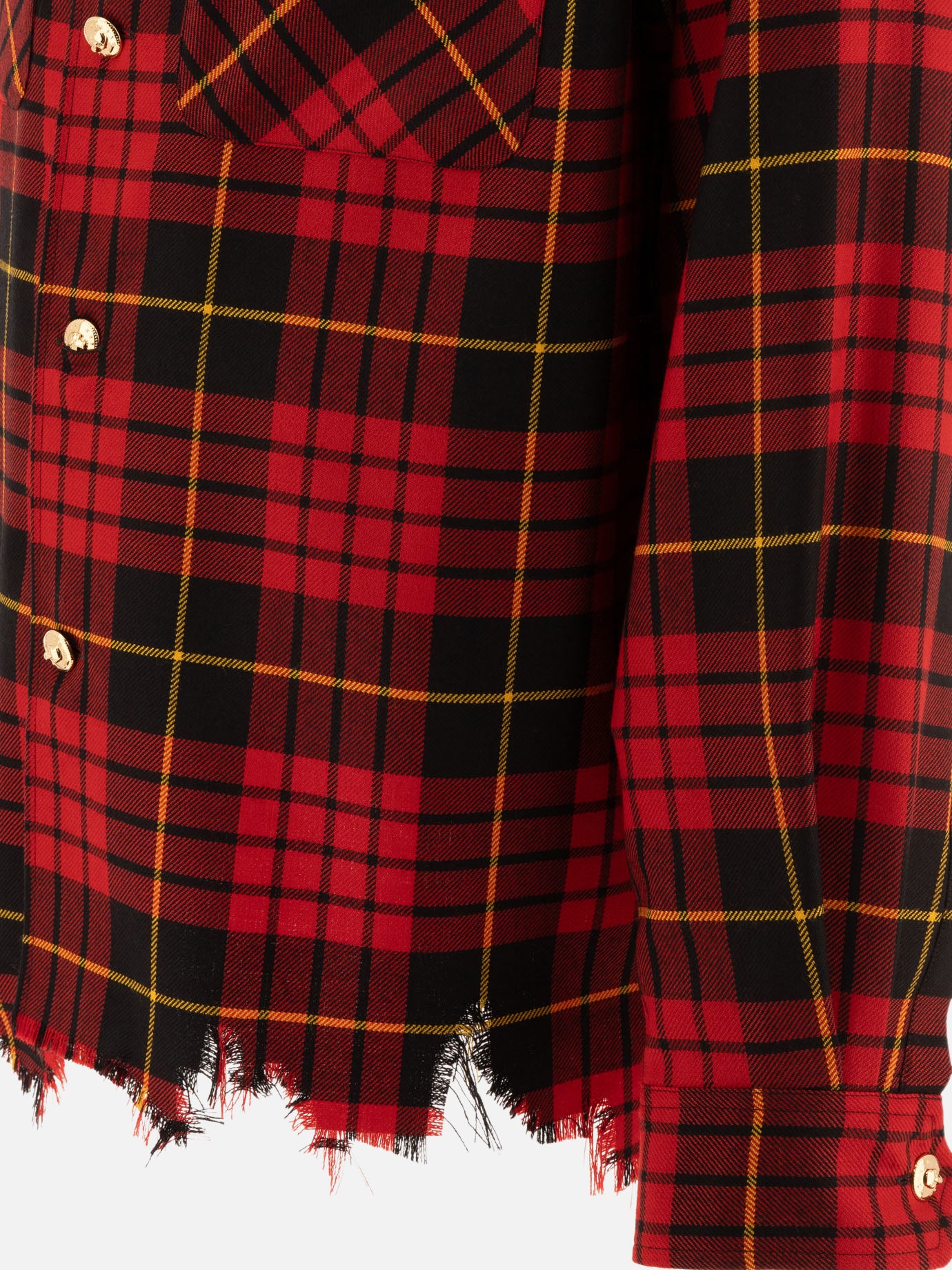Tシャツ・カットソー alexander mcqueen Distressed tartan overshirt Alexander McQueen Distressed Tartan Overshirt | italist