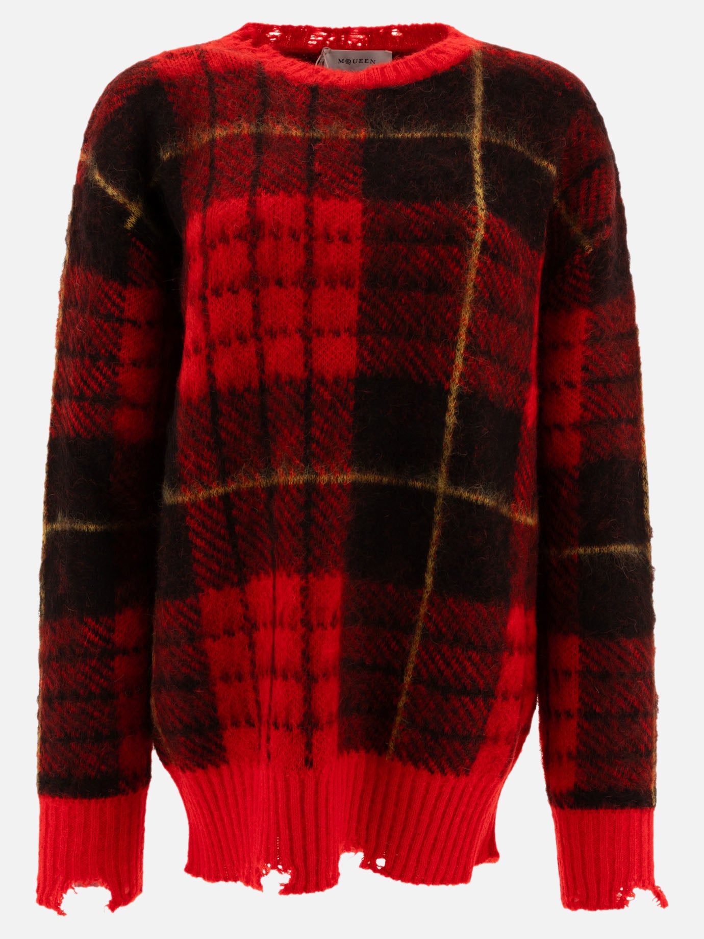 Vietti Alexander McQueen Maglione "Tartan Distressed"