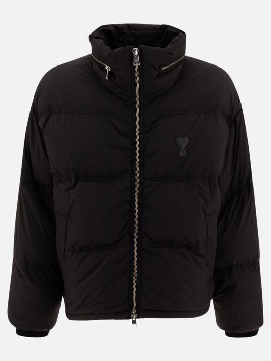 Piumini corti Solid colour  Nero - Ami Paris Uomo | PLP | VIETTI Online Store 
