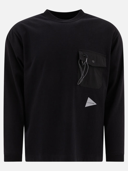 and Wander "Airly" sweatshirt Black