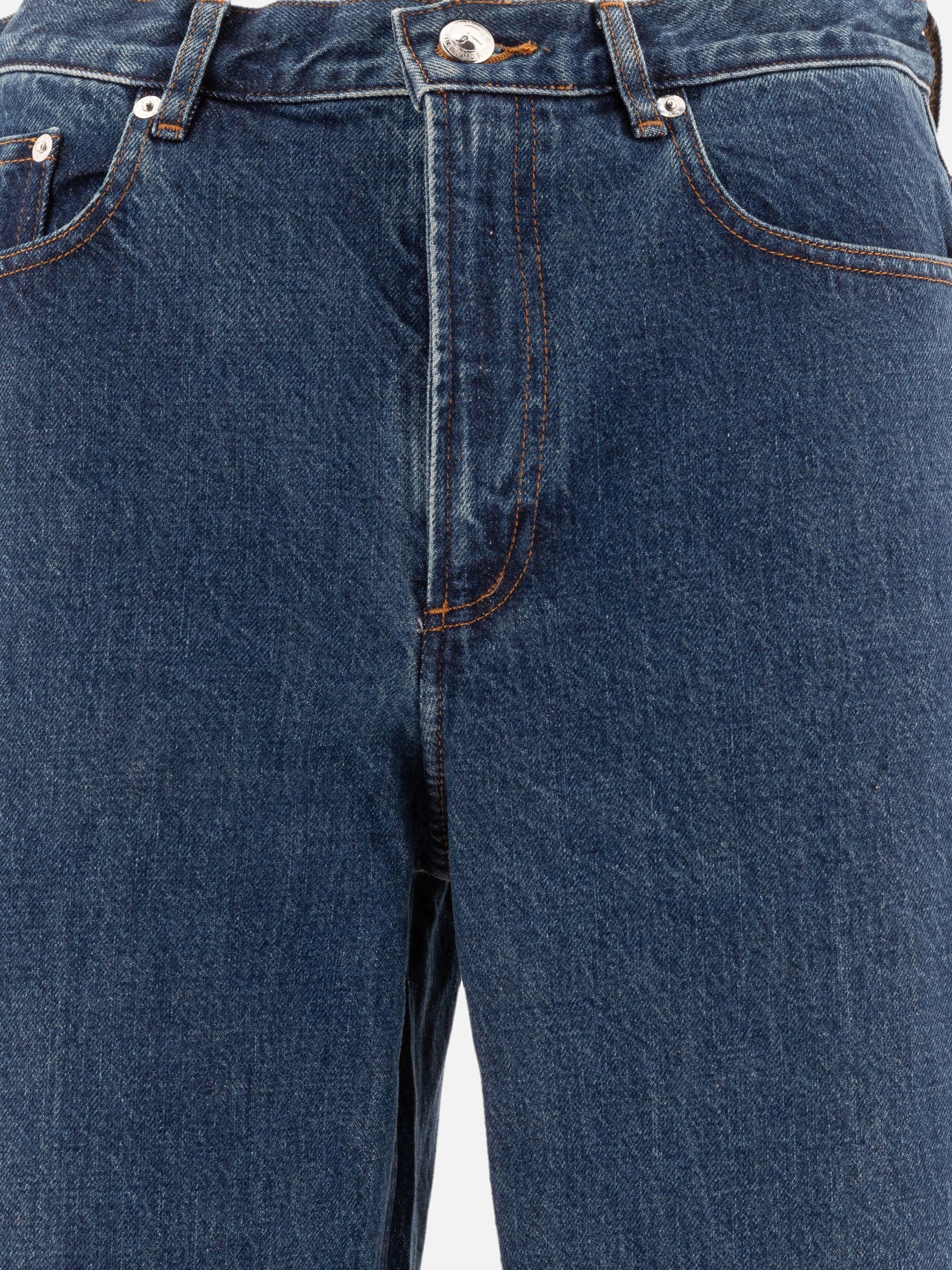 Jeans a gamba dritta Solid colour  Blu - A.P.C. Uomo | PDP | VIETTI Online Store | Zoom-Modal_3
