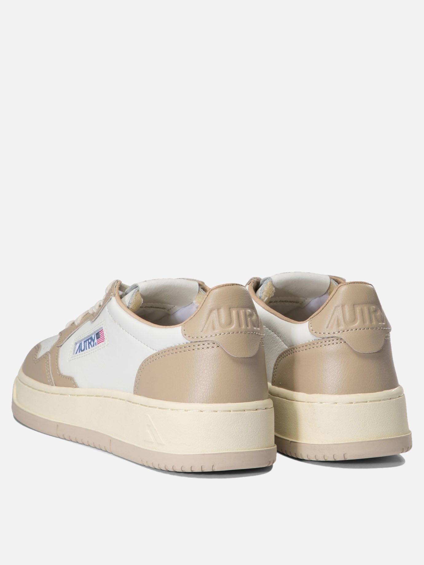 Sneaker basse 100% cow leather - 100% rubber  Beige - Autry Donna | PDP | VIETTI Online Store | thumbnail_4