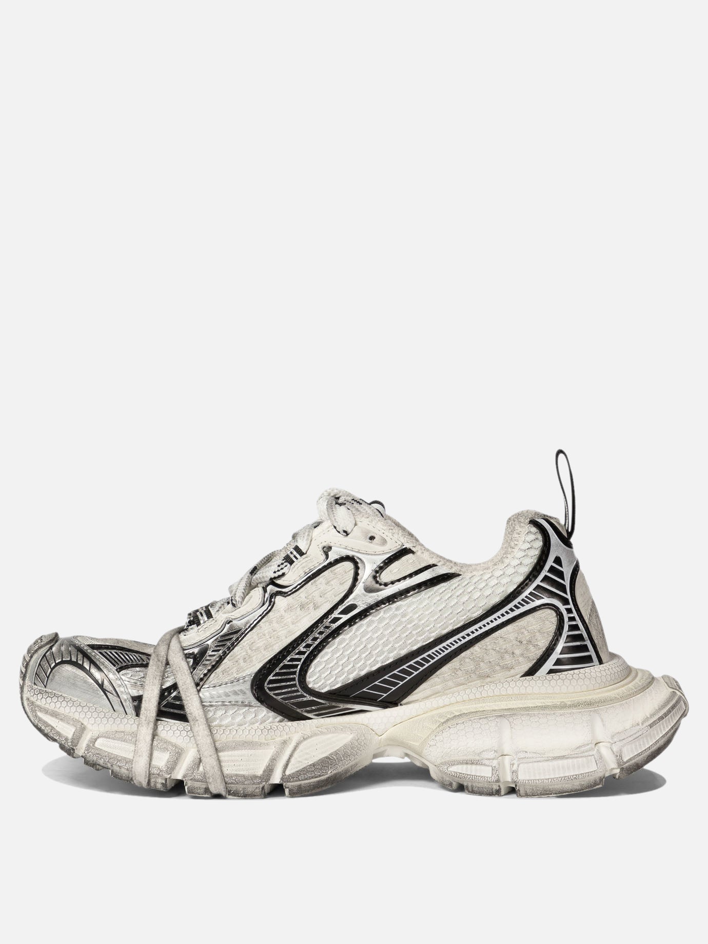 Sneaker basse 55% polyurethane 45% polyester - 100% rubber  Bianco - Balenciaga Donna | PDP | VIETTI Online Store | thumbnail_3