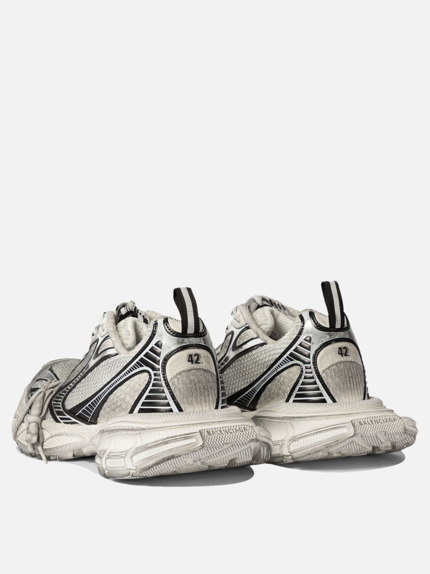 Sneaker basse 55% polyurethane 45% polyester - 100% rubber  Bianco - Balenciaga Uomo | PDP | VIETTI Online Store | thumbnail_4