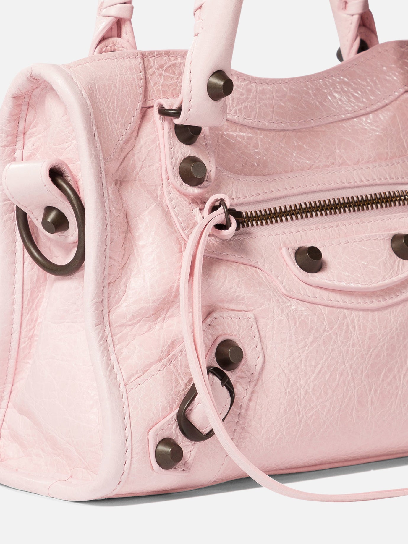 バッグ Balenciaga The City Shoulder Bag Pink Le City leather shoulder bag in pink - Balenciaga | Mytheresa