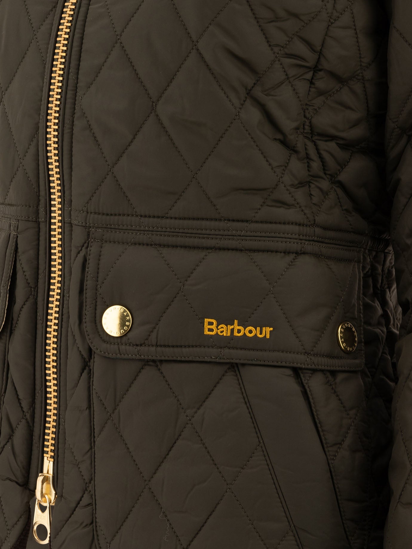 Barbour "Beadnell Fitted" quilted jacket Green