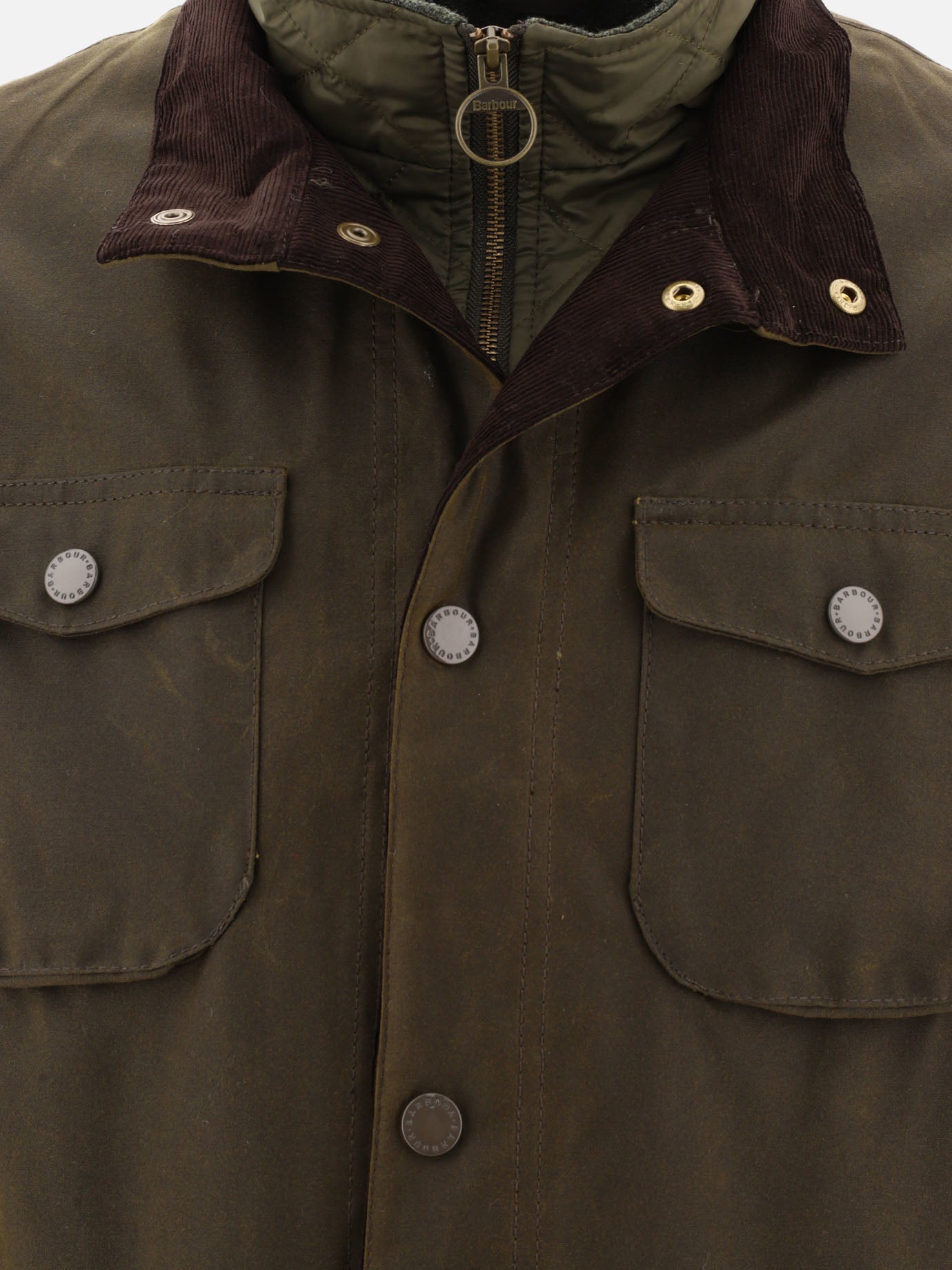 Giacche leggere & Trapuntate Solid colour  Verde - Barbour Uomo | PDP | VIETTI Online Store | Zoom-Modal_3
