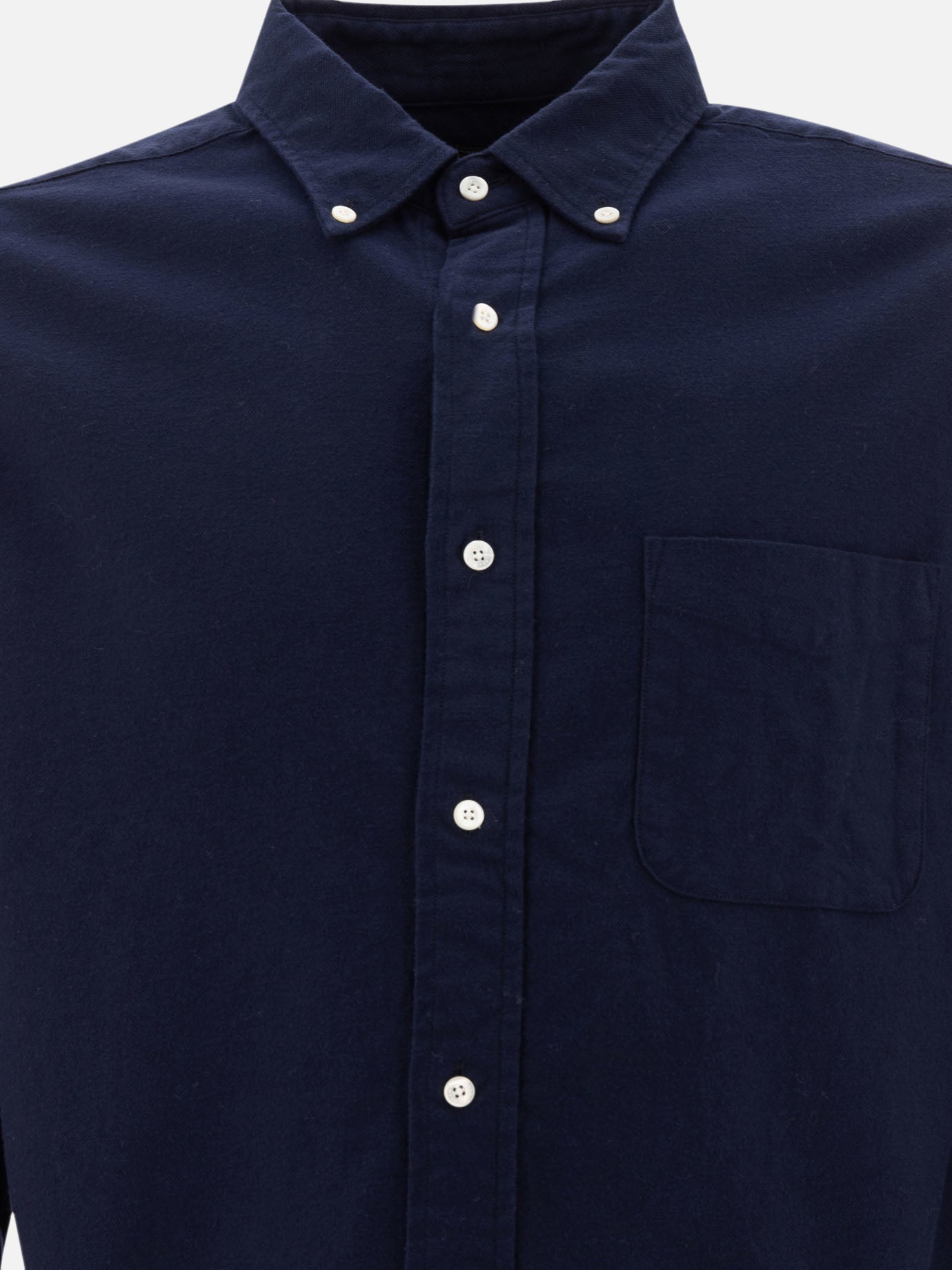 Camicie casual Solid colour  Blu - Beams Plus Uomo | PDP | VIETTI Online Store | Zoom-Modal_3
