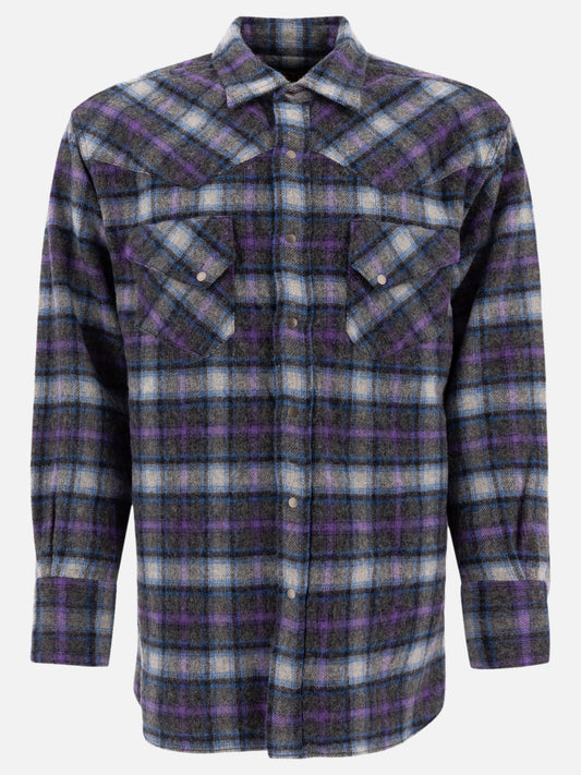 Camicie casual Check  Viola - Beams Plus Uomo | PLP | VIETTI Online Store 
