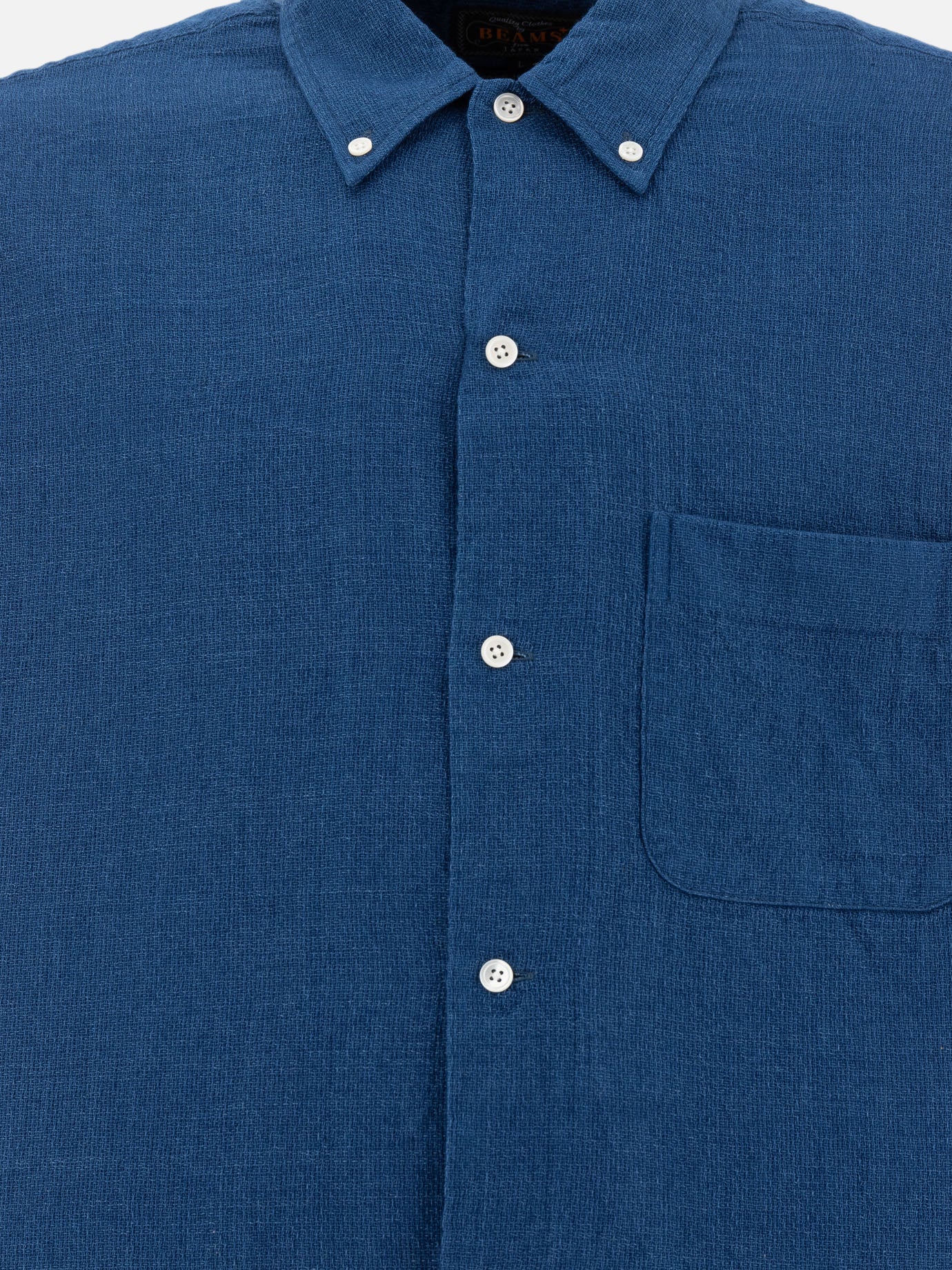 Camicie casual Solid colour  Blu - Beams Plus Uomo | PDP | VIETTI Online Store | thumbnail_3
