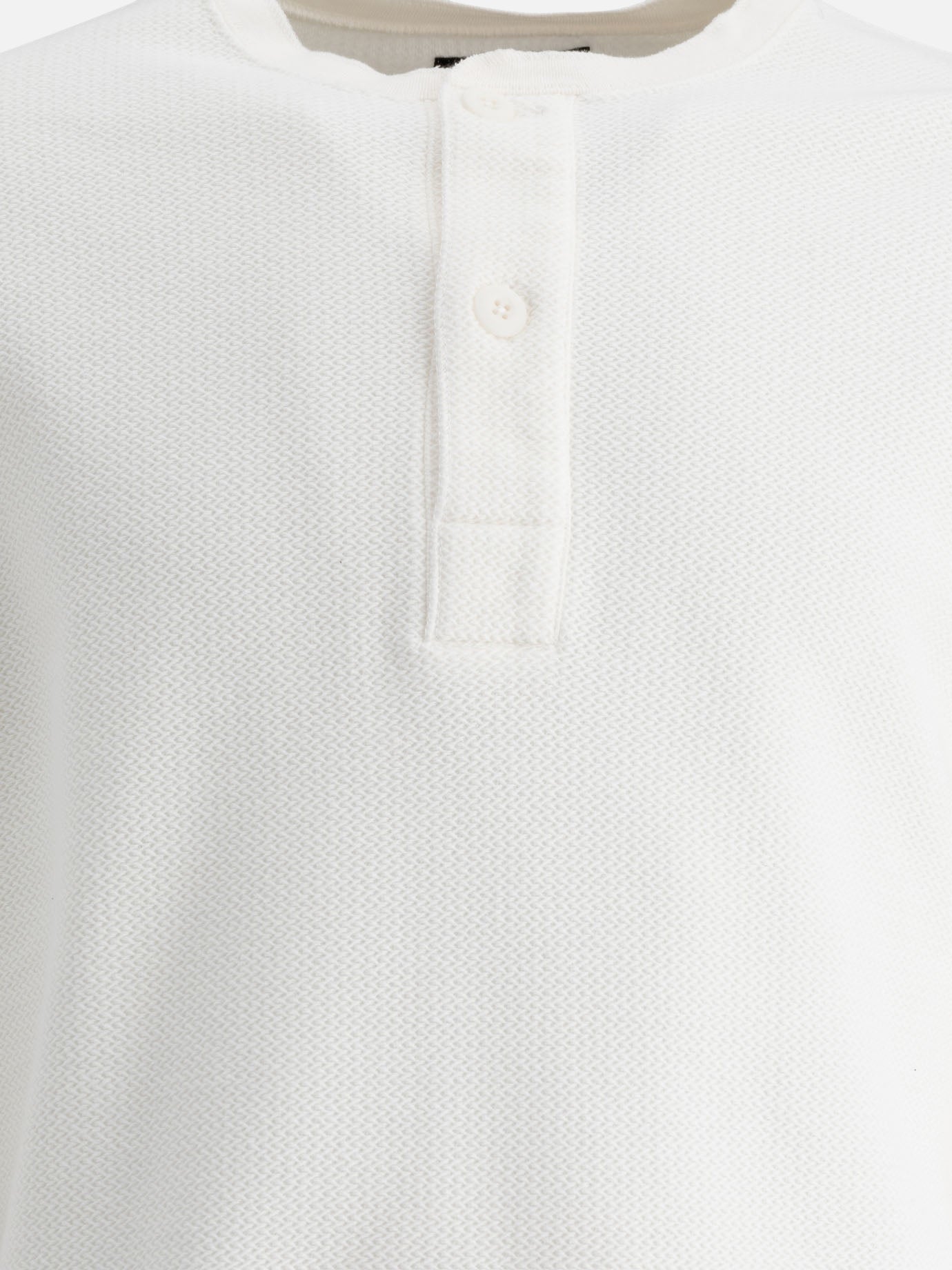 T-shirt serafino Solid colour  Bianco - Beams Plus Uomo | PDP | VIETTI Online Store | Zoom-Modal_3

