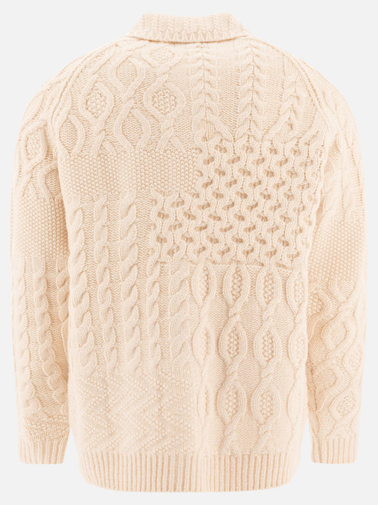 Cardigans Textured knit  Beige - Beams Plus Men | PLP | VIETTI Online Store | 2

