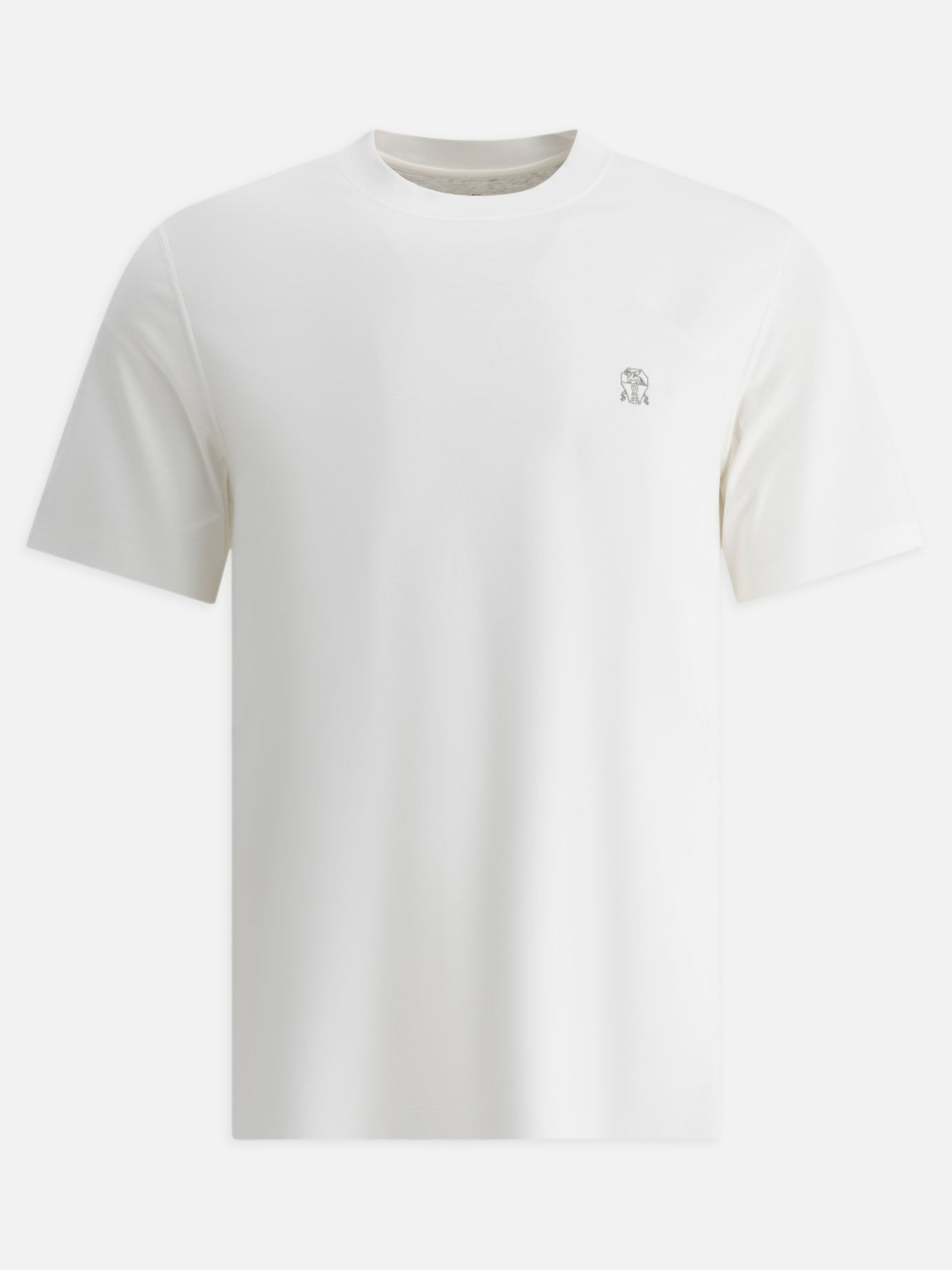 Brunello Cucinelli T-shirt with embroidered logo White