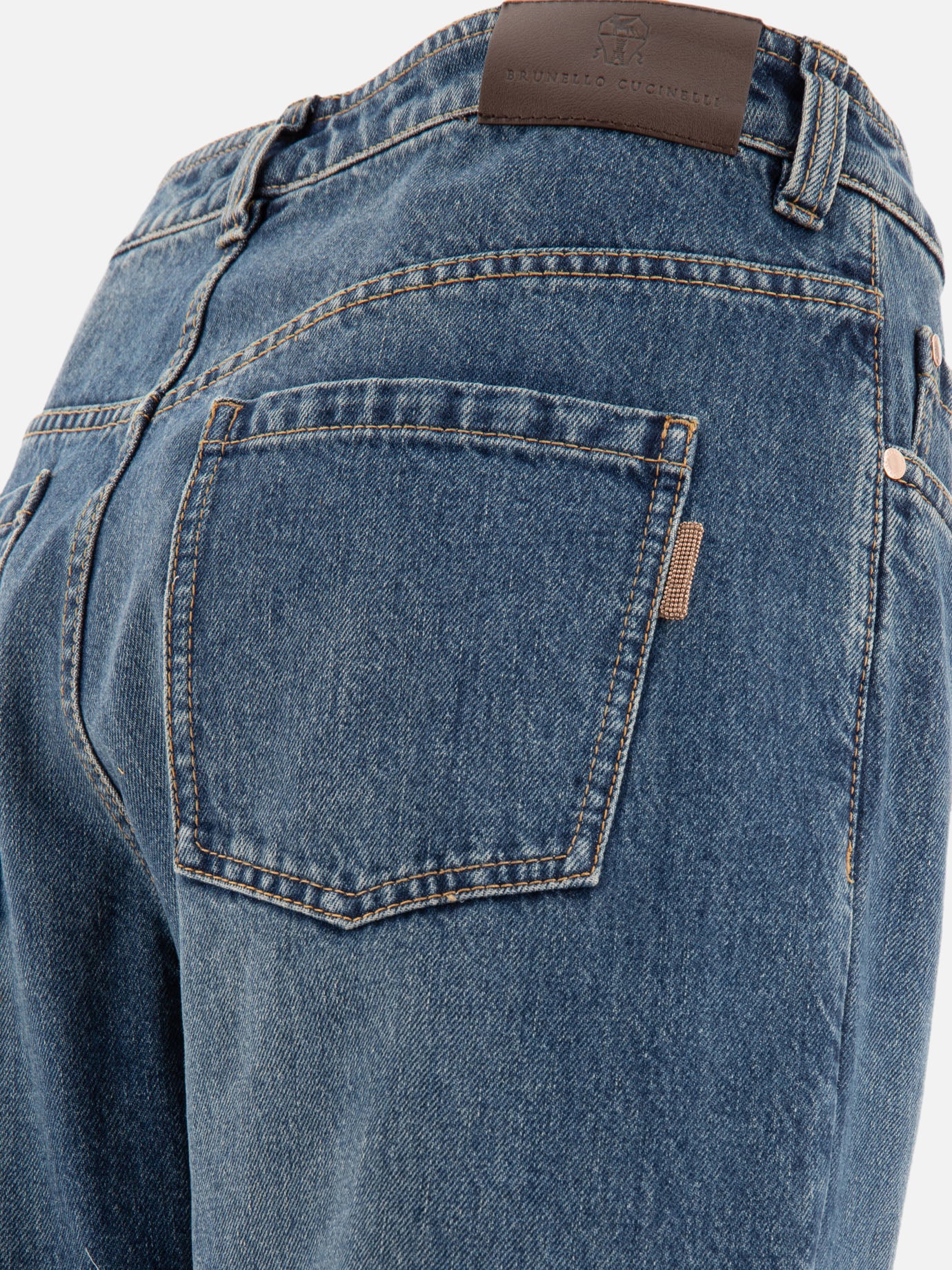 "Baggy Authentic con Shiny Tab" jeans