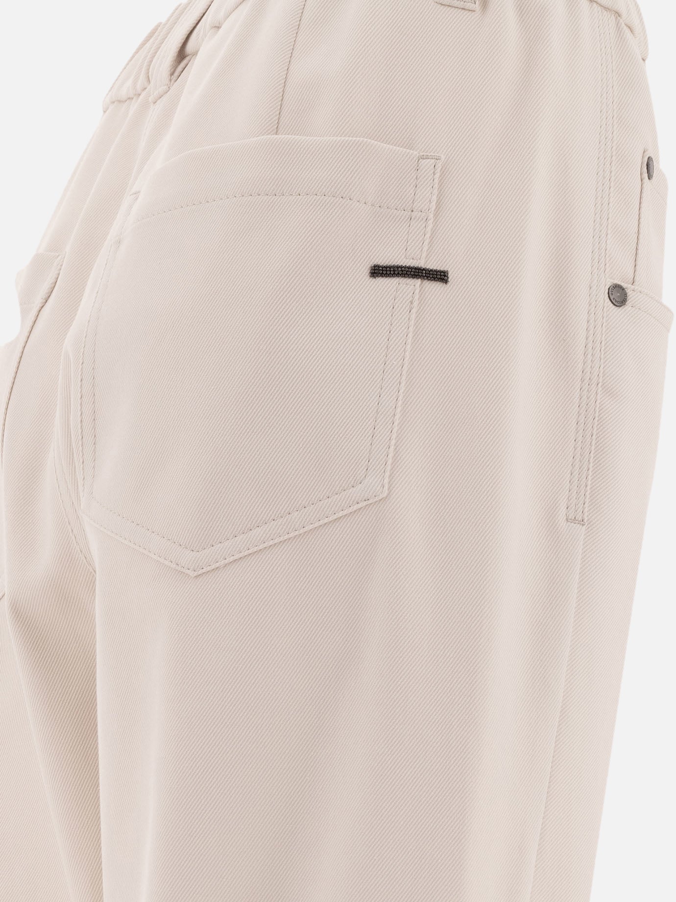 Pantaloni baggy "Shiny Bartack"