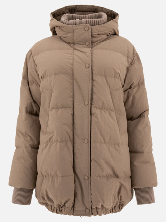 Piumini corti Solid colour  Beige - Brunello Cucinelli Donna | PLP | VIETTI Online Store 

