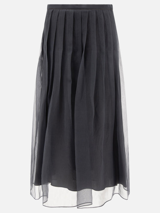 "Pleated Midi" skirt