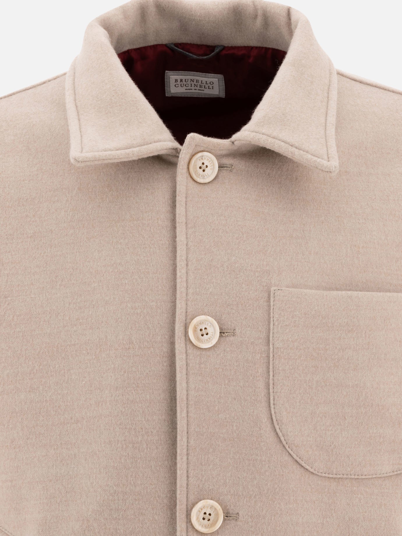 Bomber Solid colour  Beige - Brunello Cucinelli Uomo | PDP | VIETTI Online Store | Zoom-Modal_3
