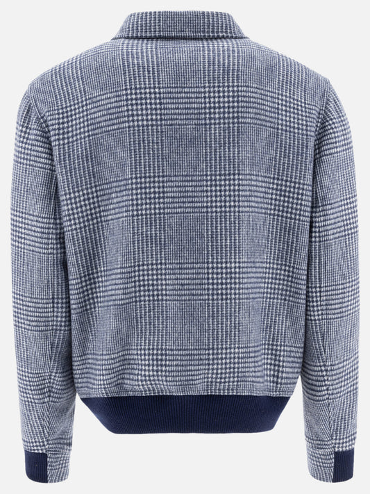 Bomber Prince of Wales  Blu - Brunello Cucinelli Uomo | PLP | VIETTI Online Store | 2
