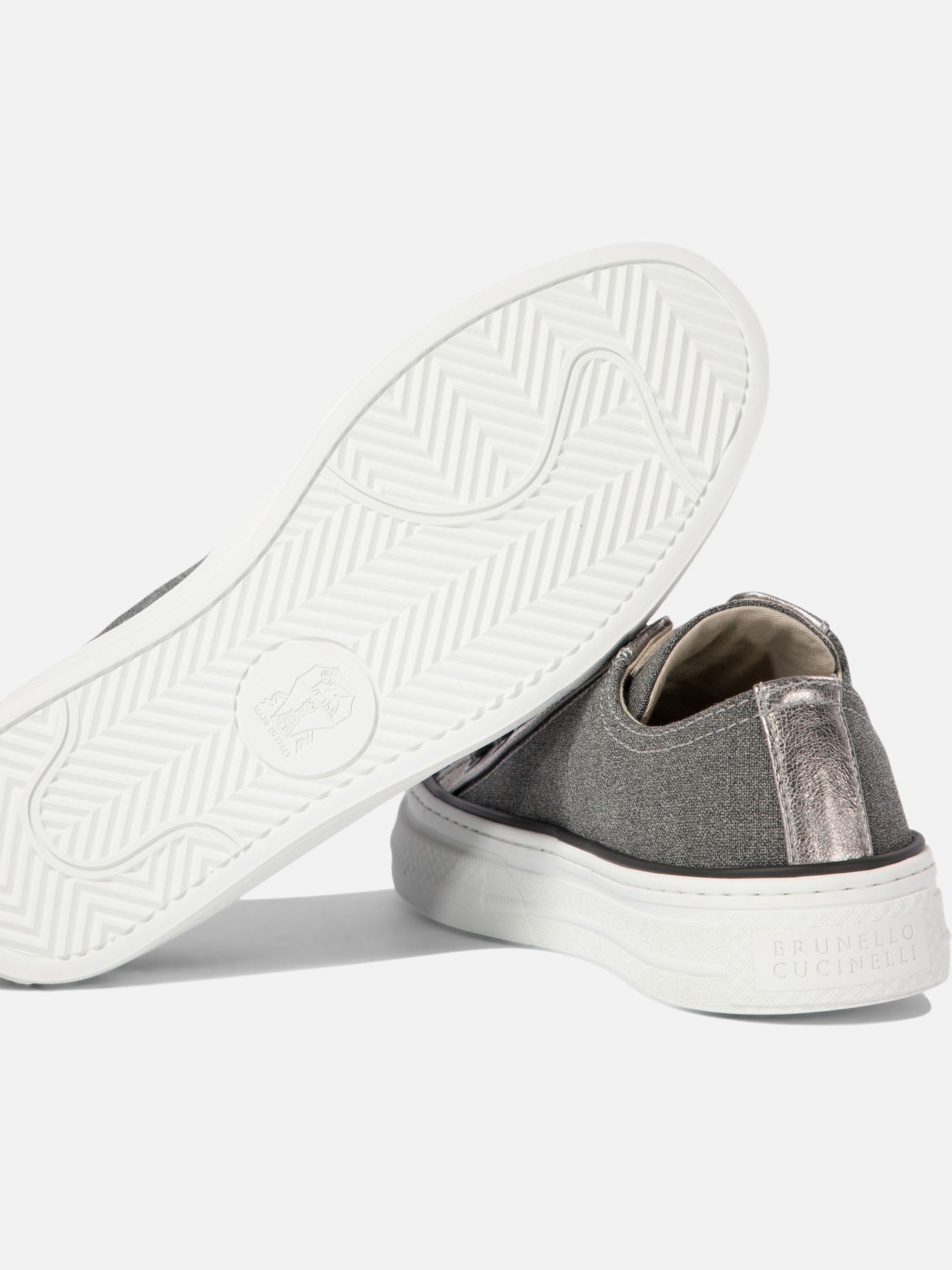 Brunello Cucinelli Sneakers with monili Grey