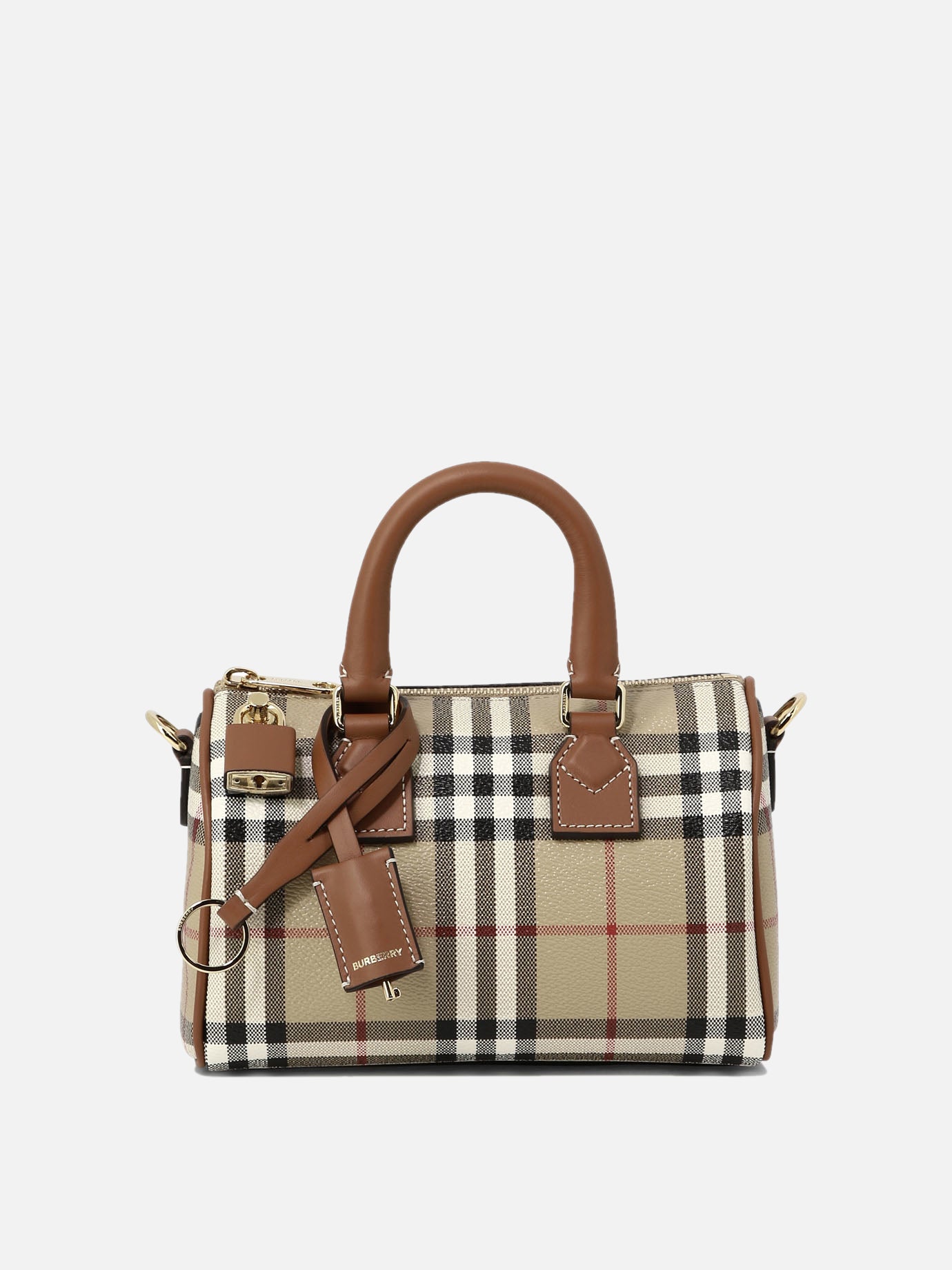 Vietti Burberry Borsa a mano in check "Bowling Mini"