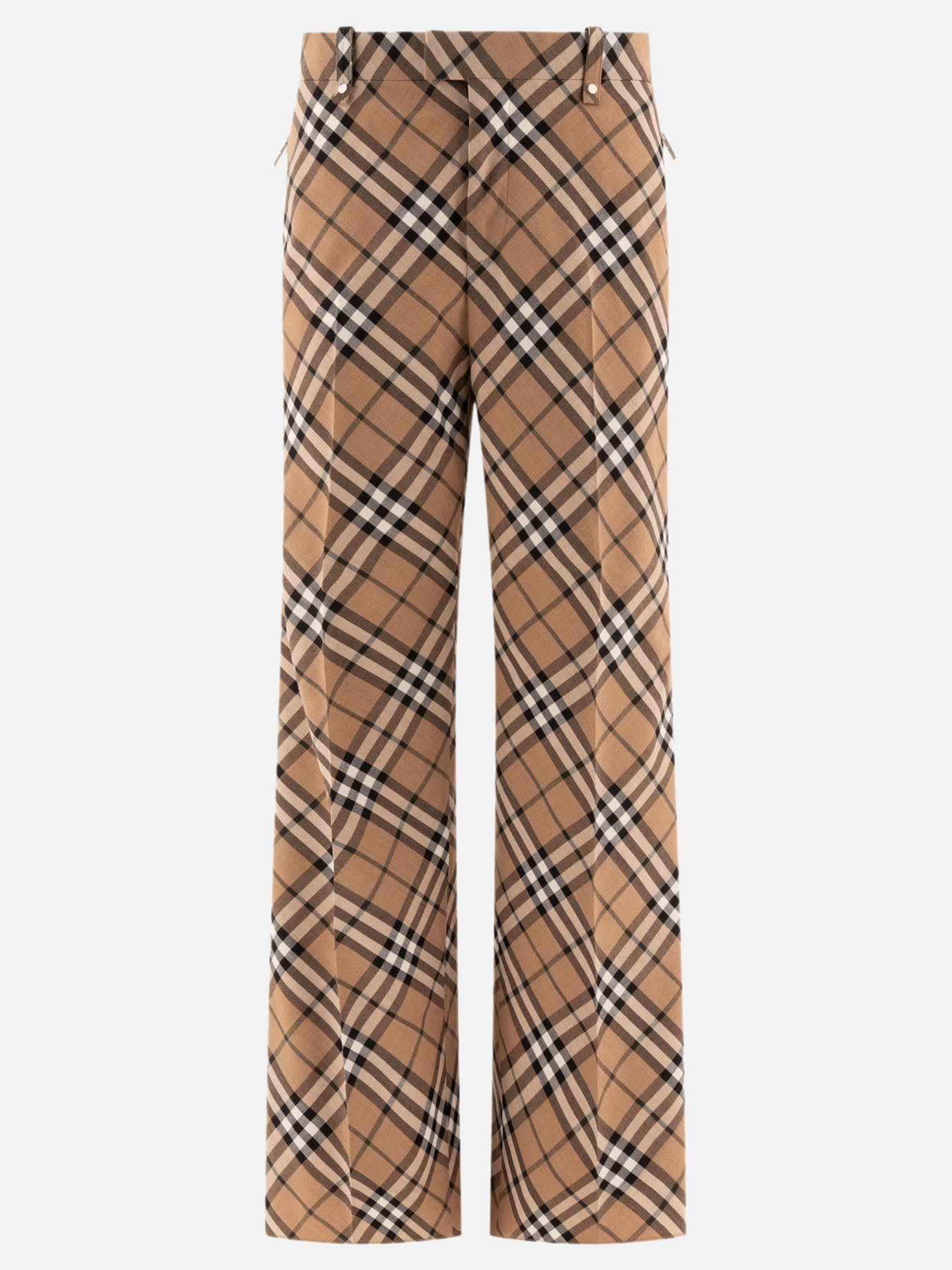 Burberry Wool blend tailored trousers Beige