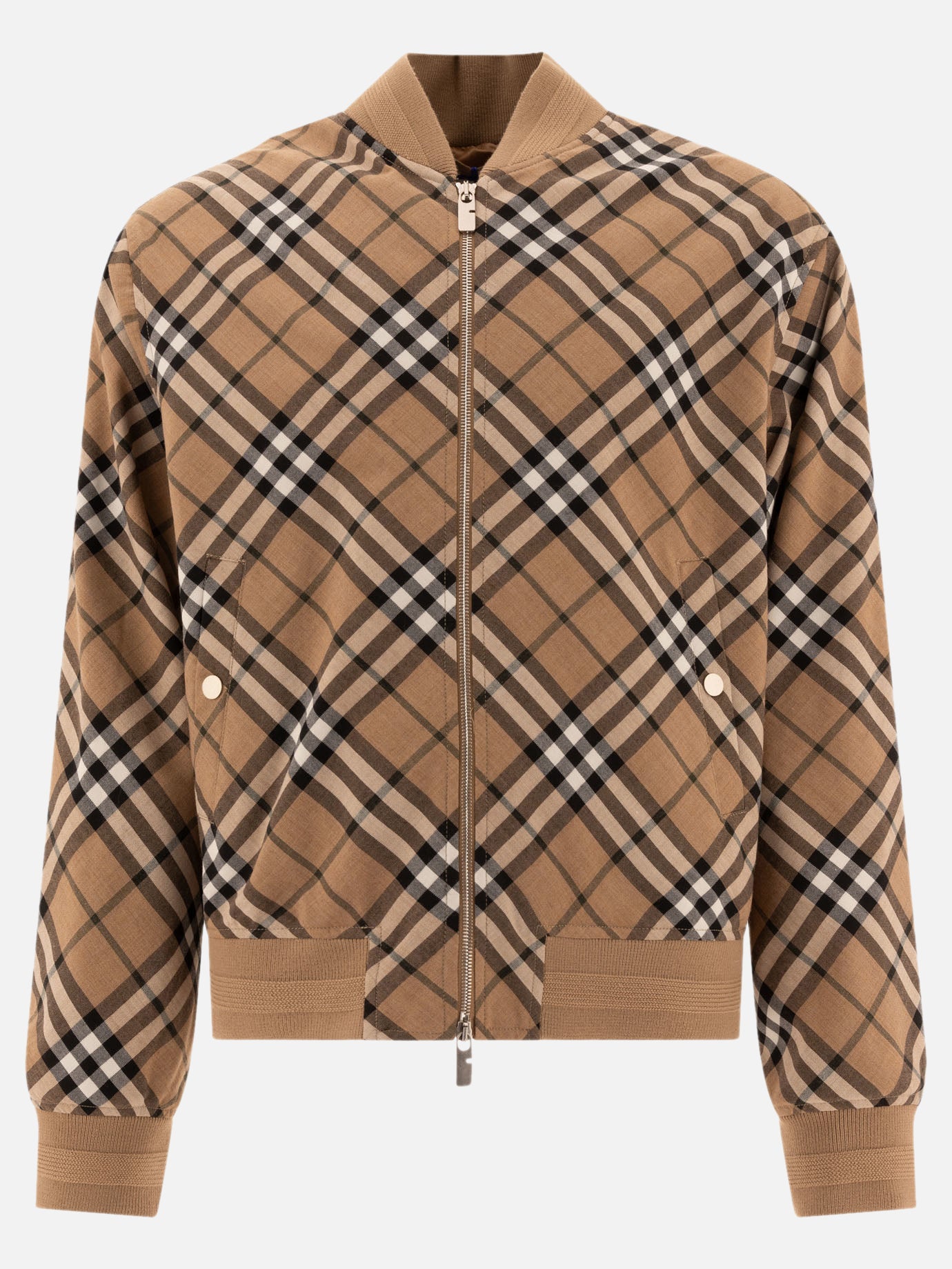 Giacche leggere & Trapuntate Check  Beige - Burberry Uomo | PDP | VIETTI Online Store | thumbnail