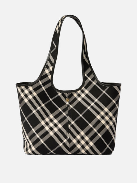 BURBERRY| (Small check tote (8094686)) w24-burberry-