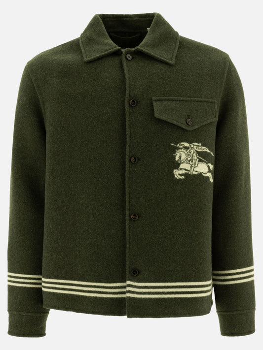 Giacche overshirt Solid colour  Verde - Burberry Uomo | PLP | VIETTI Online Store 

