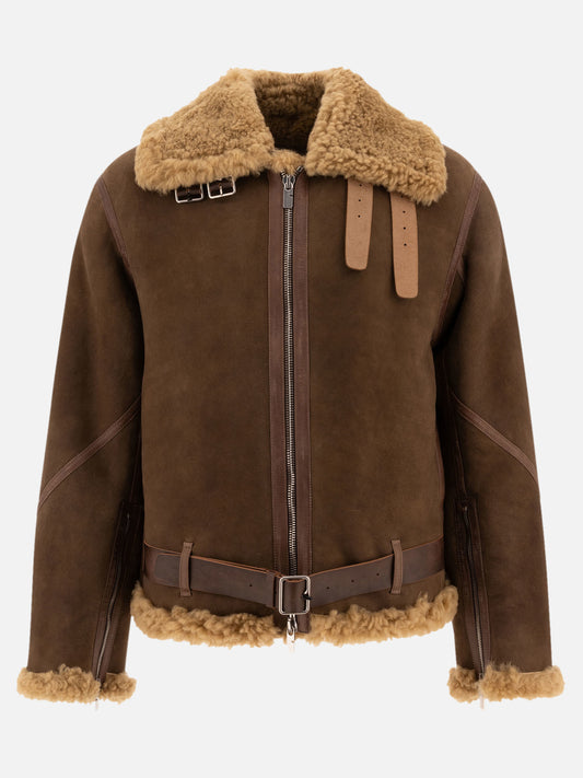 Giacche shearling Solid colour  Marrone - Burberry Uomo | PLP | VIETTI Online Store 
