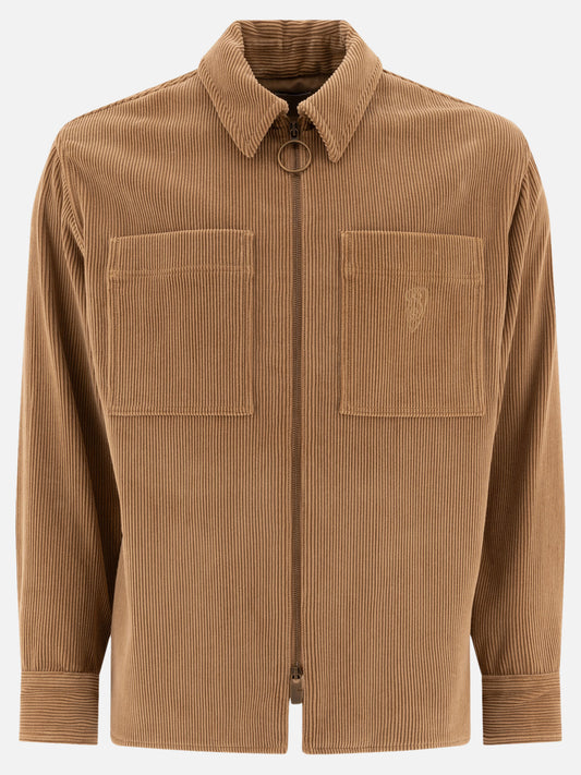 Giacche overshirt Solid colour  Marrone - Burberry Uomo | PLP | VIETTI Online Store 
