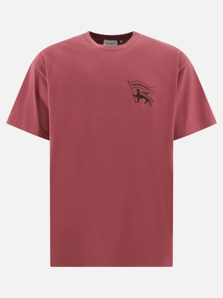 Tシャツ・カットソー CARHARTT WIP Men T-shirt Burgundy I026391 30QXX Carhartt WIP S/S Chase T-Shirt (Dark Green) I026391.63.90.03