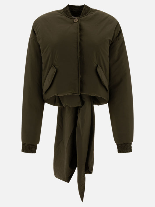 Bomber Solid colour  Verde - Cecilie Bahnsen Donna | PLP | VIETTI Online Store 
