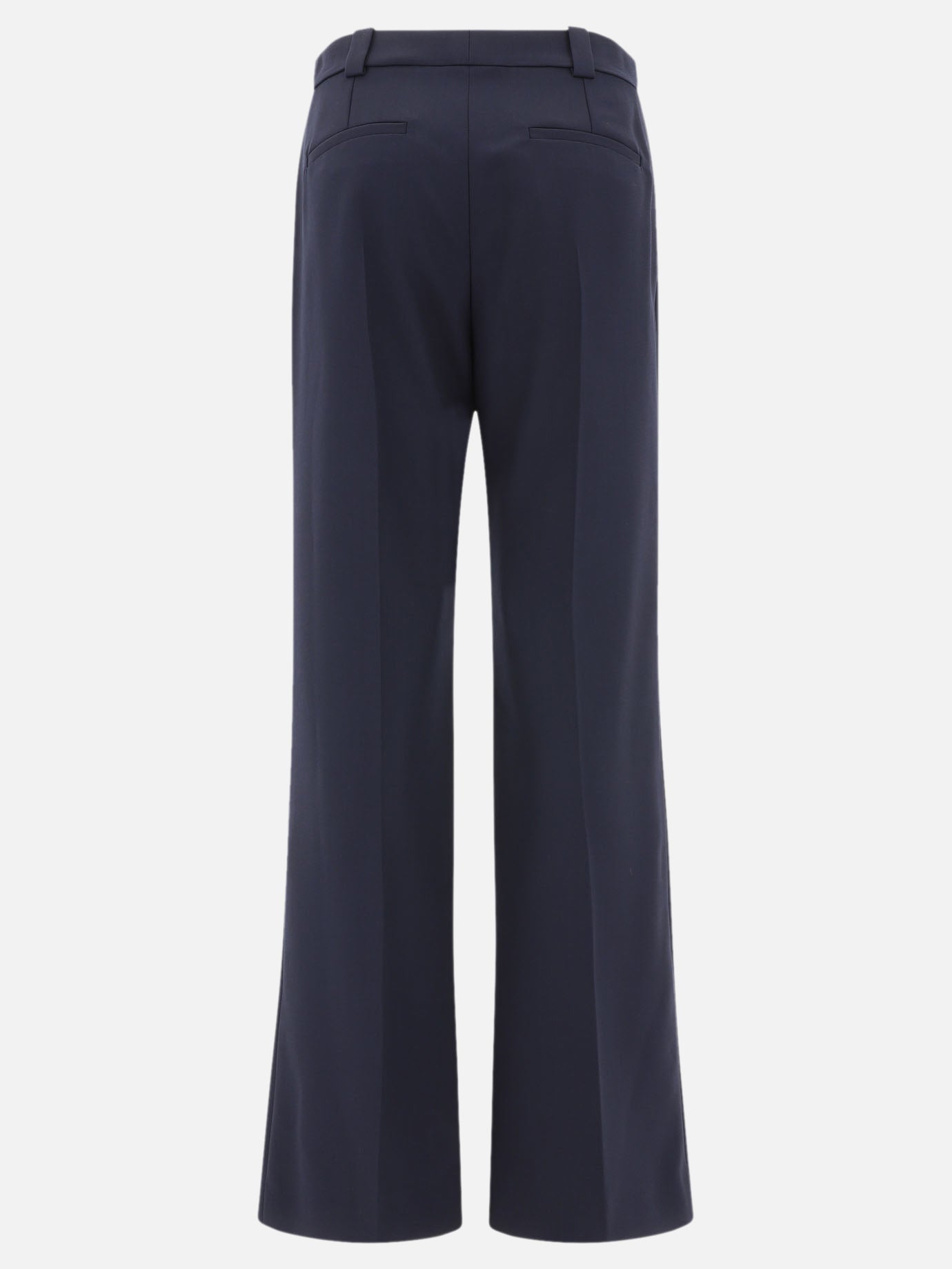 Pantaloni sartoriali in lana grain de poudre