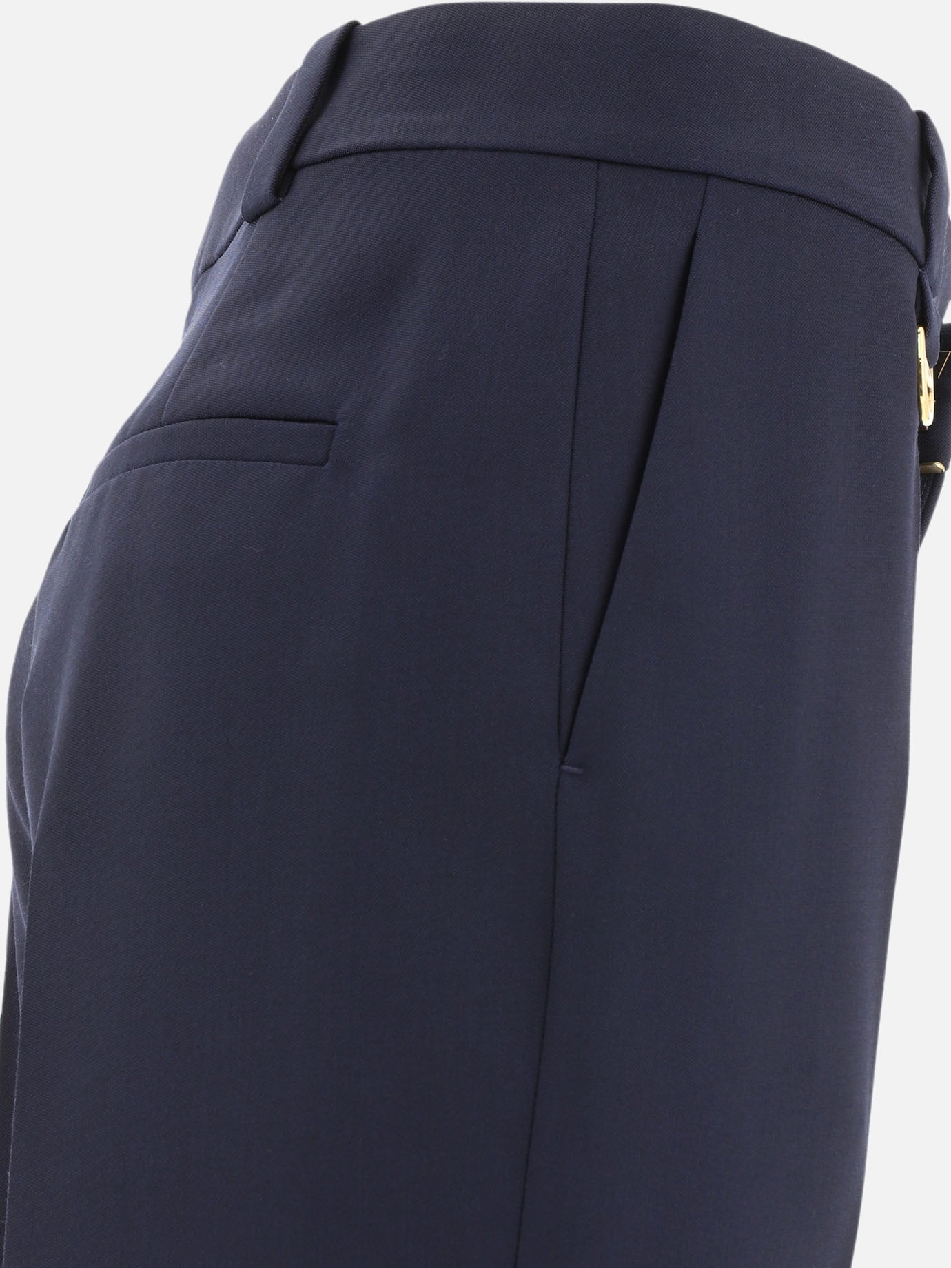 Pantaloni sartoriali in lana grain de poudre