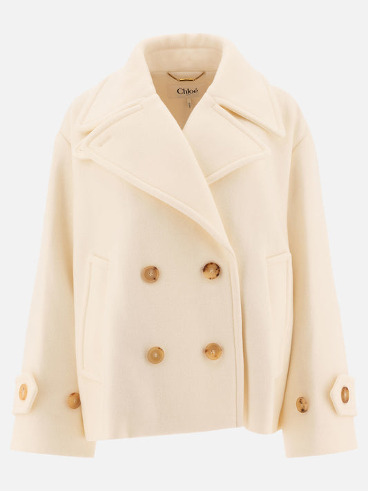Cappotti corti Solid colour  Bianco - Chloé Donna | PLP | VIETTI Online Store 
