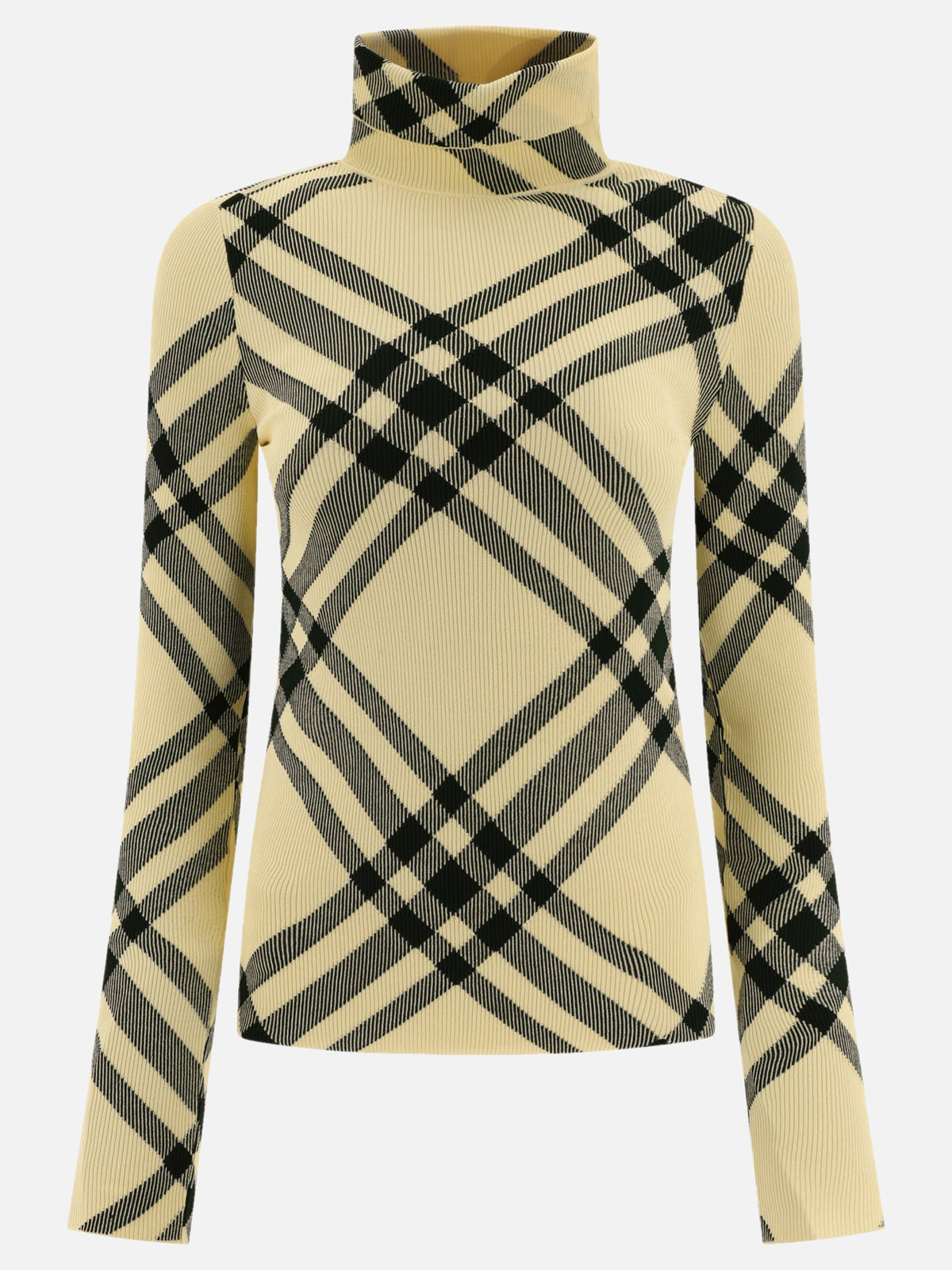 Burberry "Check" Turtleneck sweater Beige