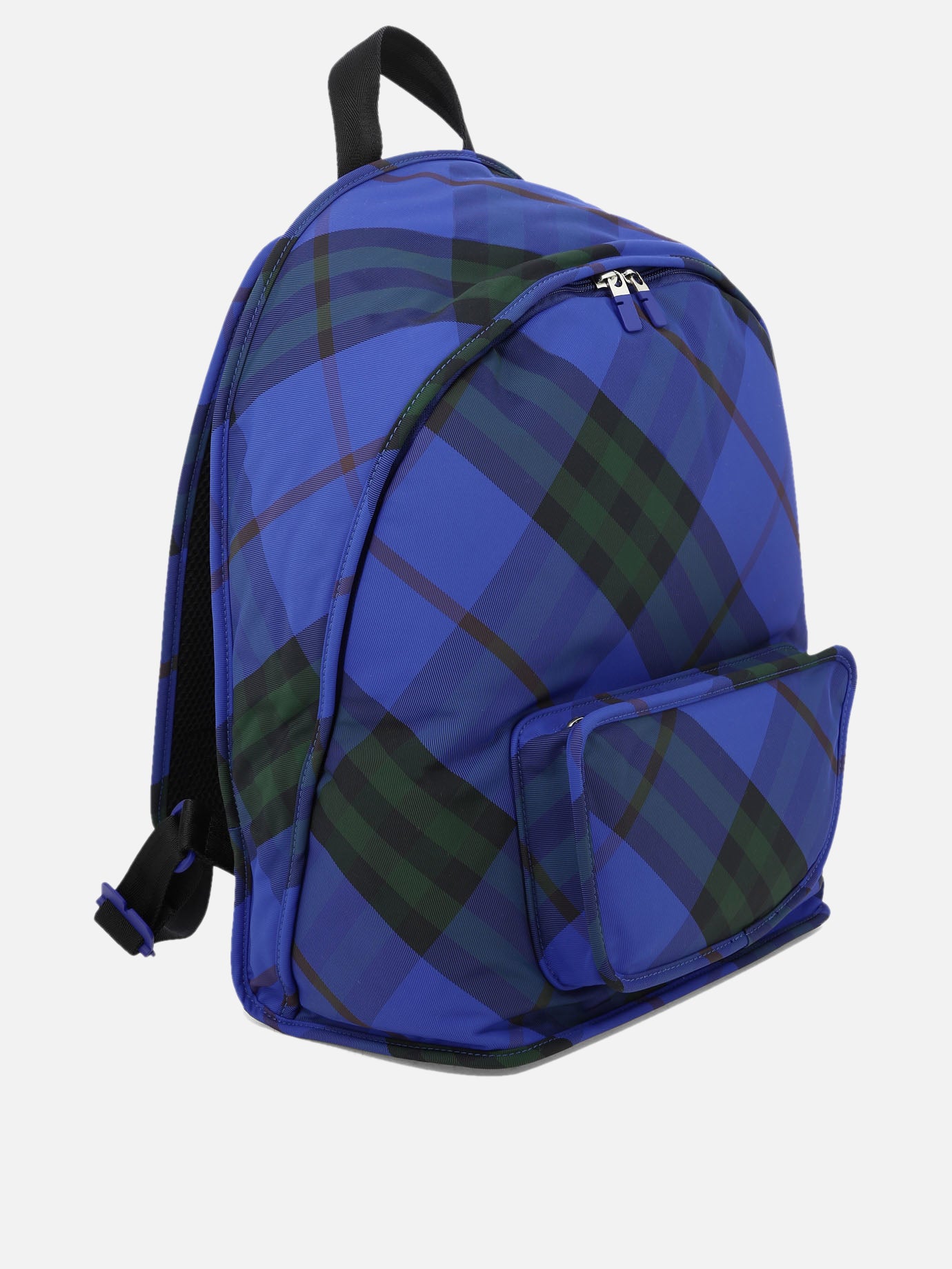 burberry leather trim technical backpack Burberry "Check" Nylon backpack Blue - Men
