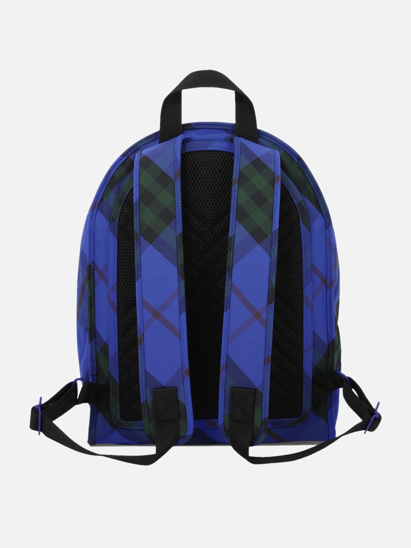 burberry colour block vintage check and leather backpack- blue/orange range Burberry "Check" Nylon backpack Blue - Men