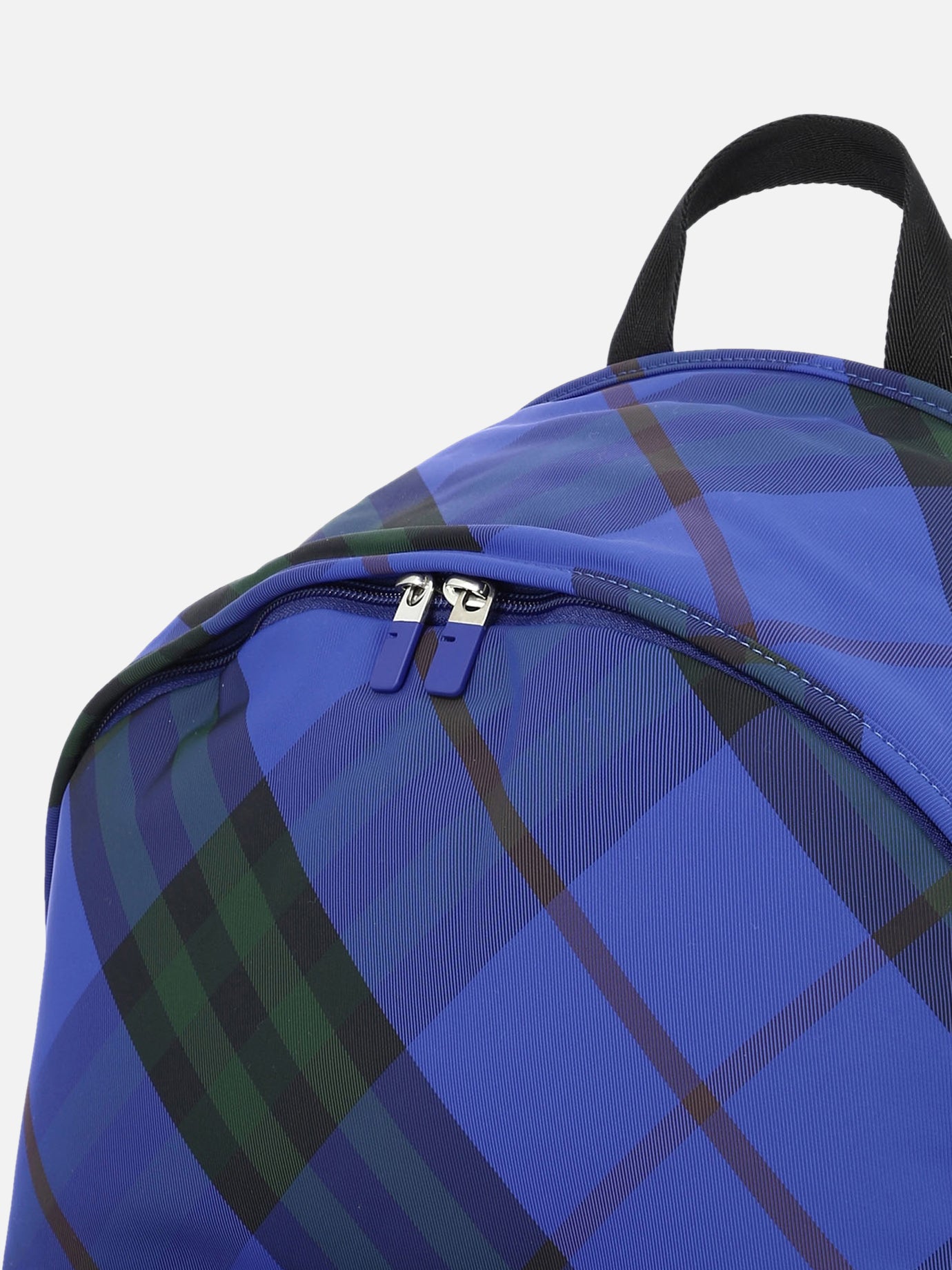 burberry colour block vintage check and leather backpack- blue/orange range Burberry "Check" Nylon backpack Blue - Men